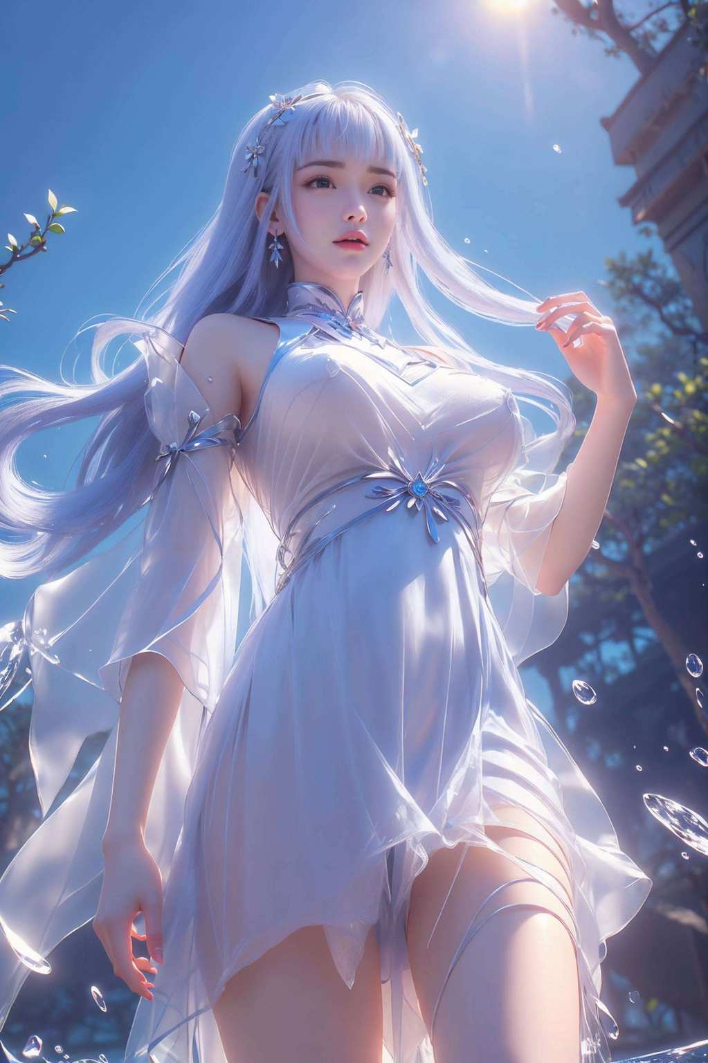 眼神灵动翩翩起舞的国漫女神
