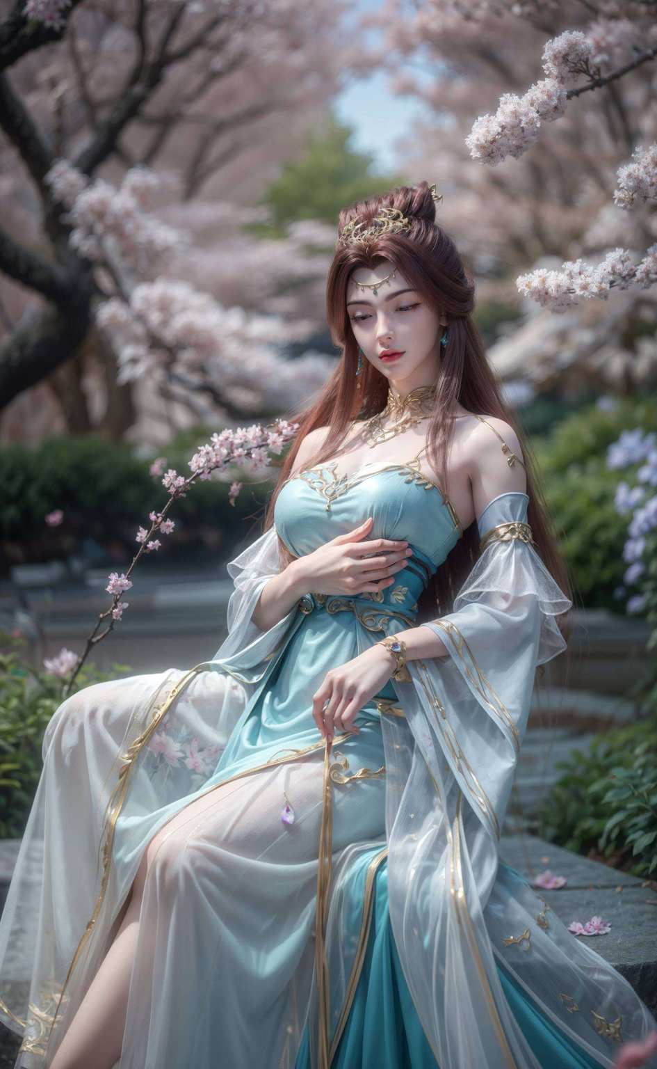 穿越玄幻世界想不想一睹这位国漫美女的芳华？那就让这动态动漫壁纸带你领略她的风采吧！