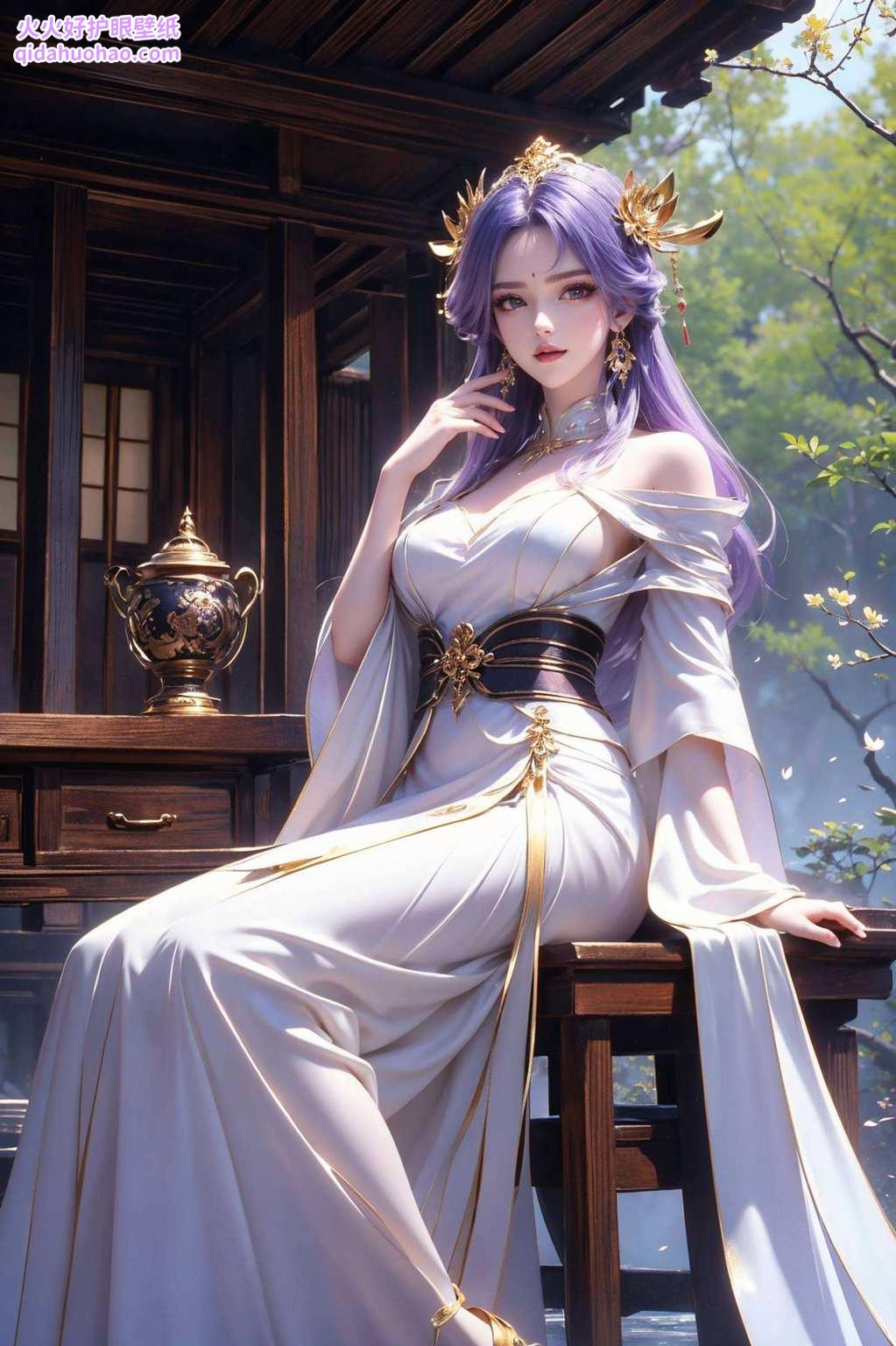 美女骑士行国漫神韵凝