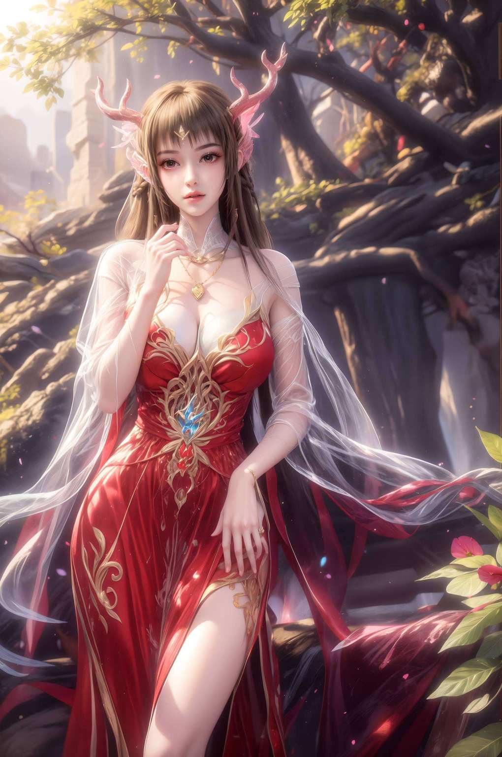 那飘逸如仙的女子她的身影