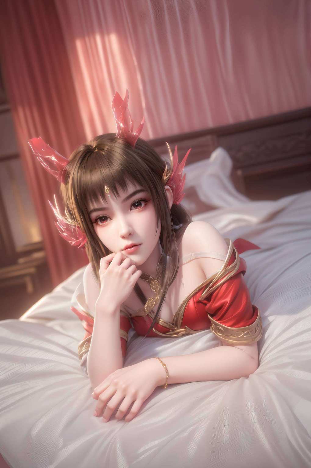 映神韵于机屏；百炼成神云落壁纸