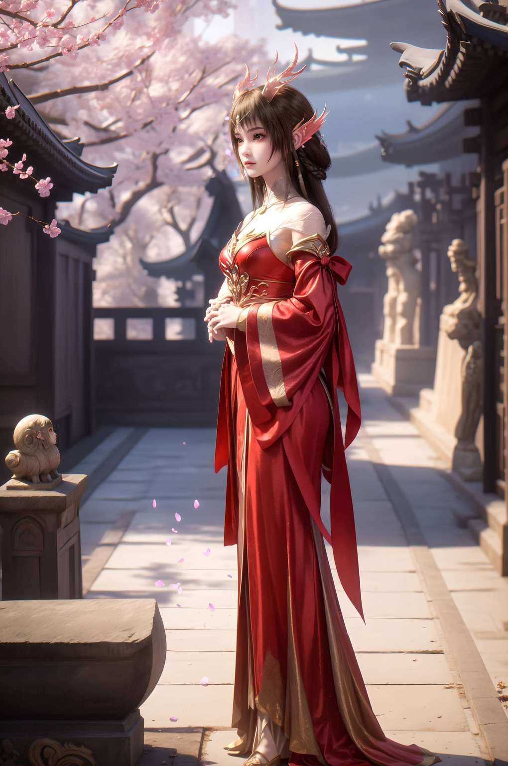 美得令人窒息在这玄幻的画卷中