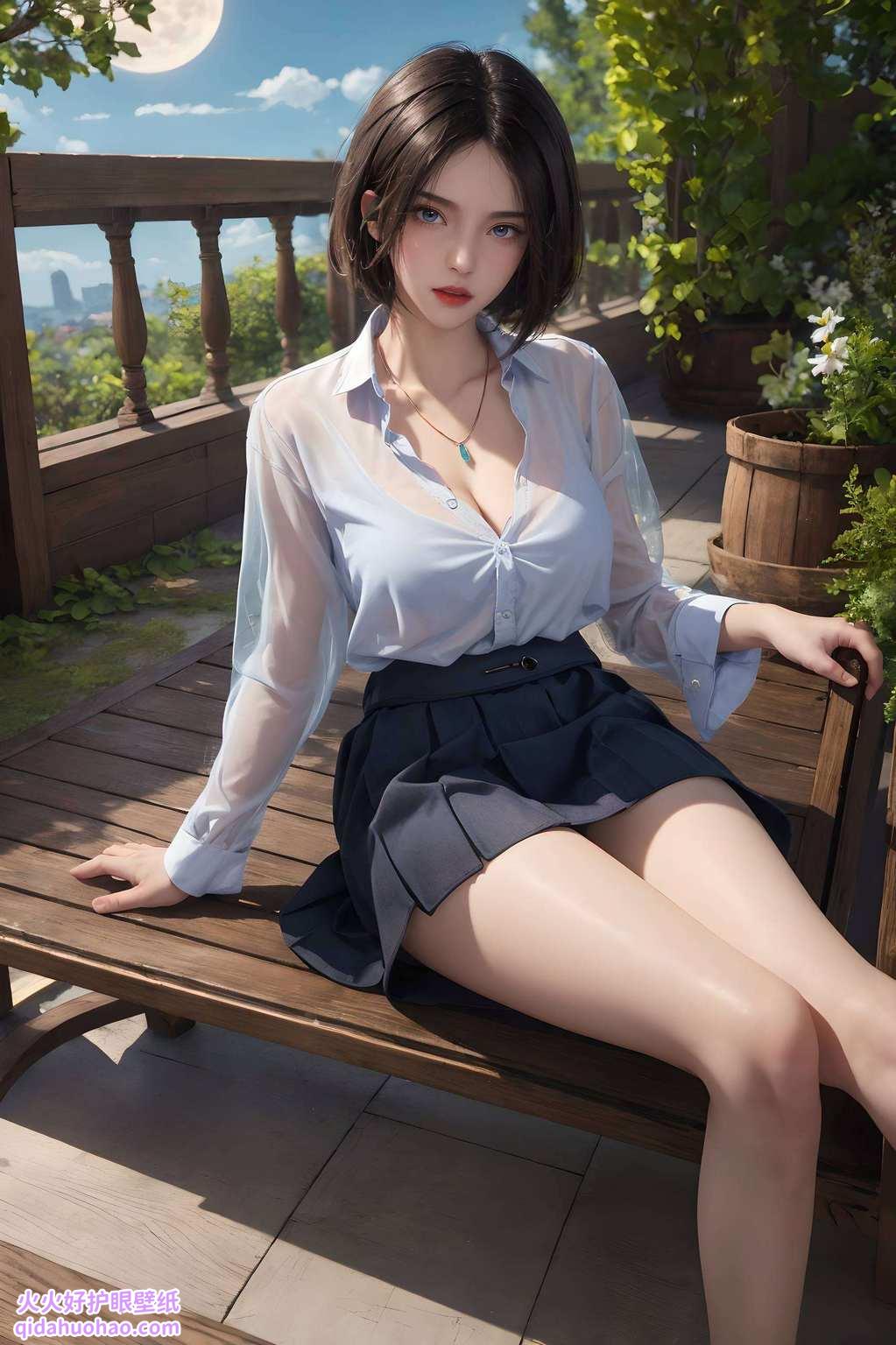 简直让人看了都忍不住想大呼：“仙女下凡啦！”这款壁纸可是玄幻风满满姬如雪的美貌与实力并存