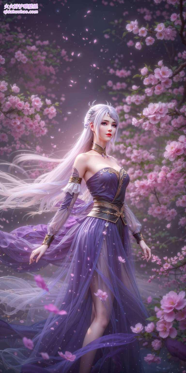 她的壁纸如同人生的缩影她是国漫中的女神