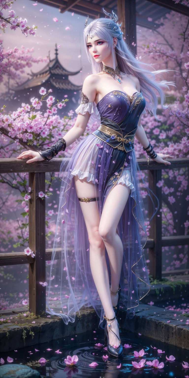 以她的玄幻气质优雅地坐在一个圆环里