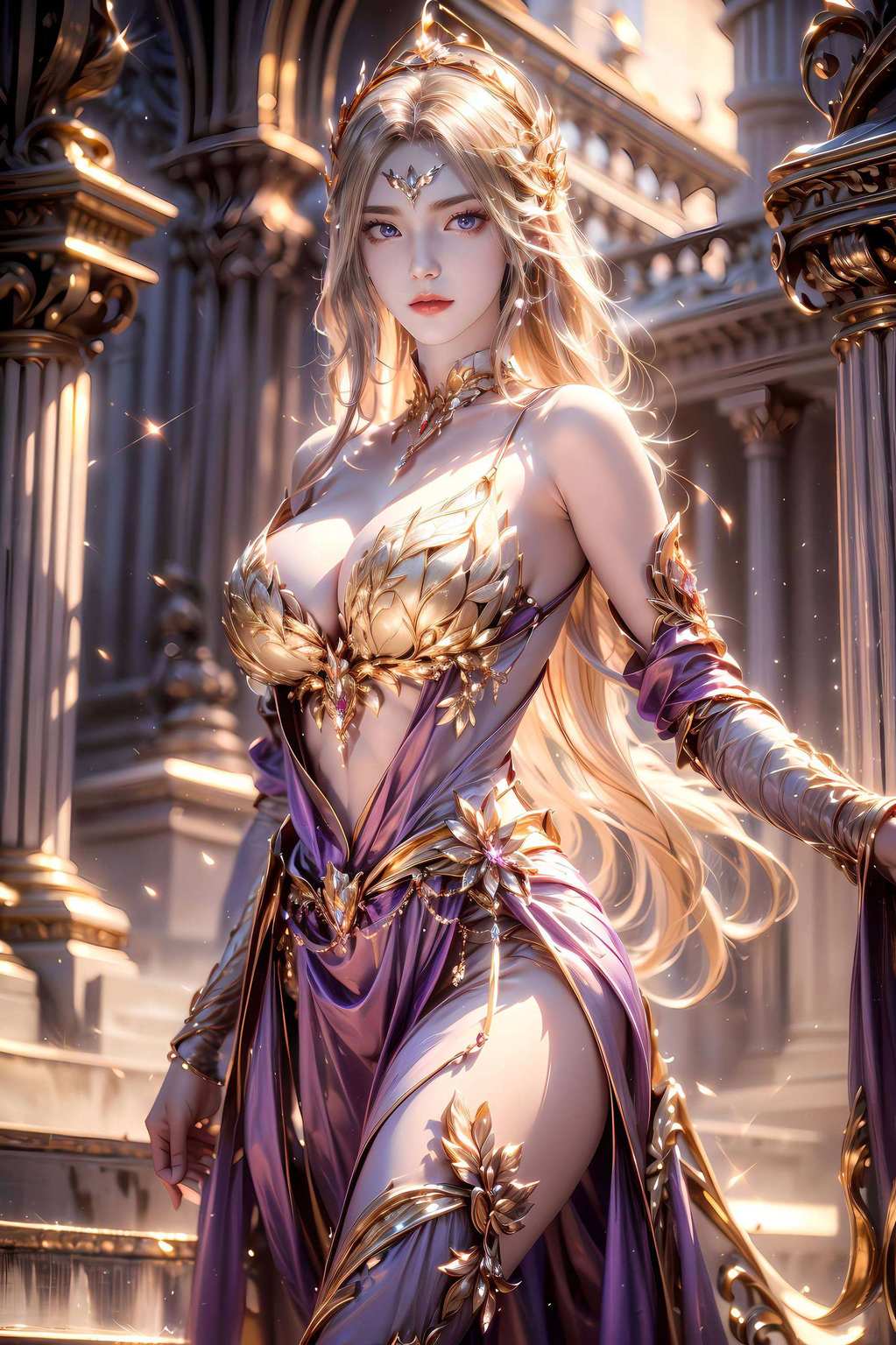 她是冰封神界的神秘女神美的令人窒息