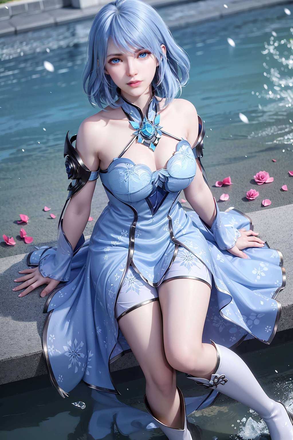 各位！今天给大家带来两款绝美的国漫女神壁纸——水冰儿和水月儿！来自《斗罗大陆》的她们一位月华如练