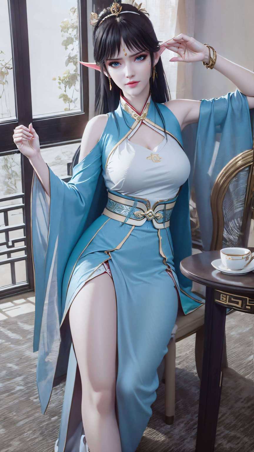 那翩翩起舞的天妖凰族女神一袭紫衣