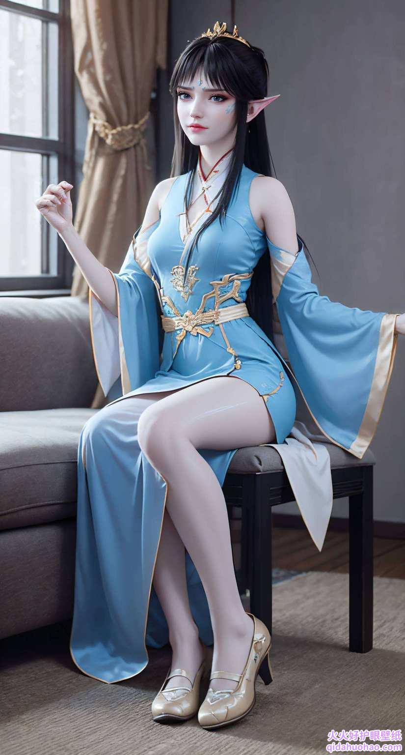 天妖凰族之瑰宝也若碧空之云霞