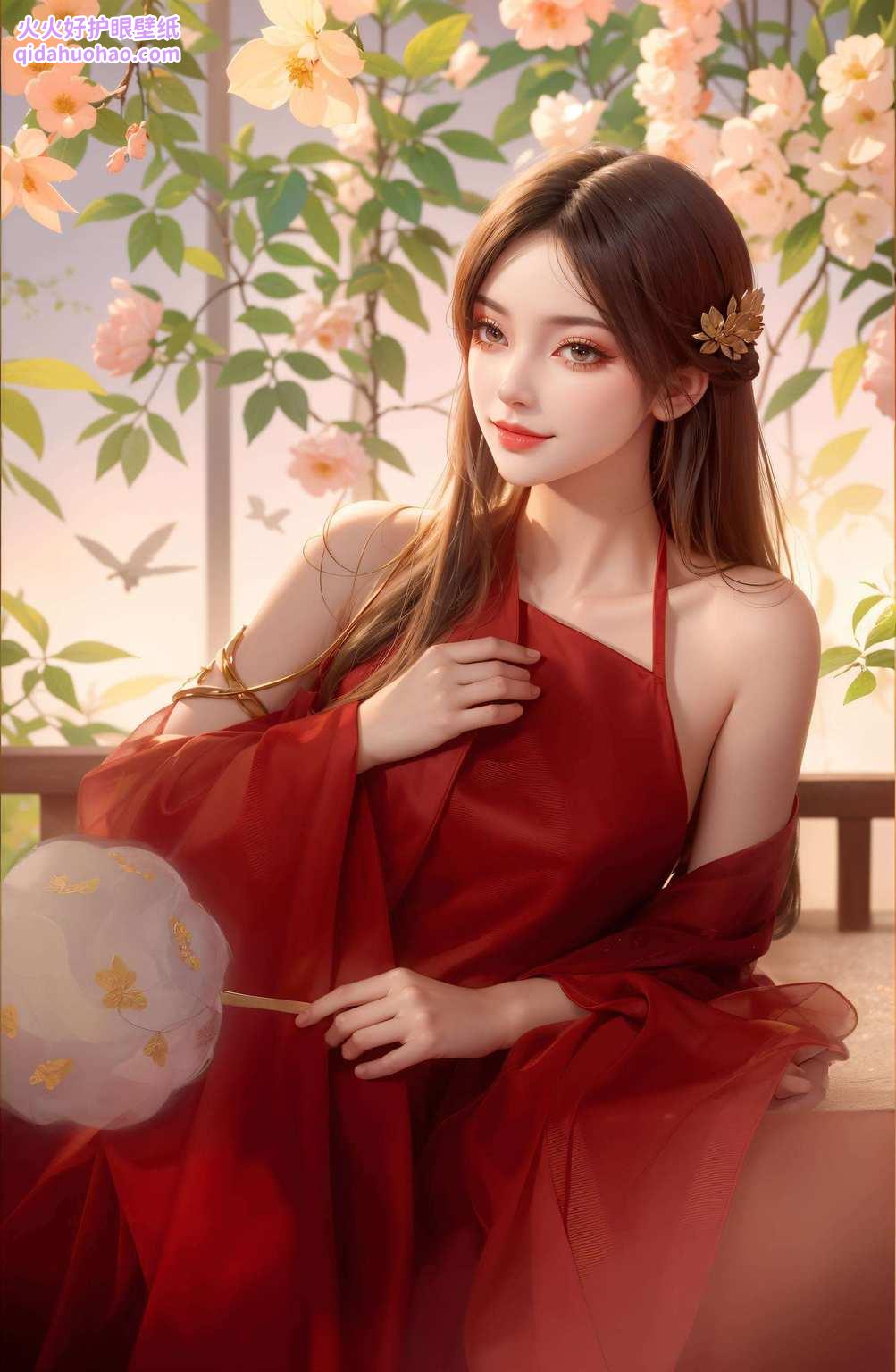 她的壁纸图片嘻嘻哈哈地在你耳边轻声细语：“快来用我装点你的iPad吧