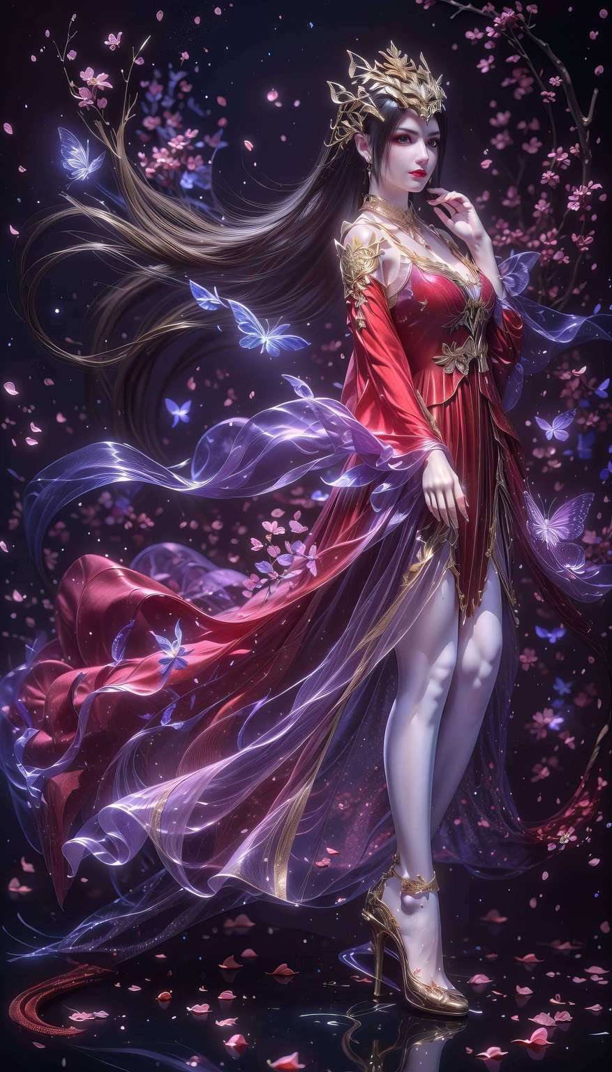 斗破苍穹里的彩鳞女神那身七彩吞天蟒的鳞片更是熠熠生辉