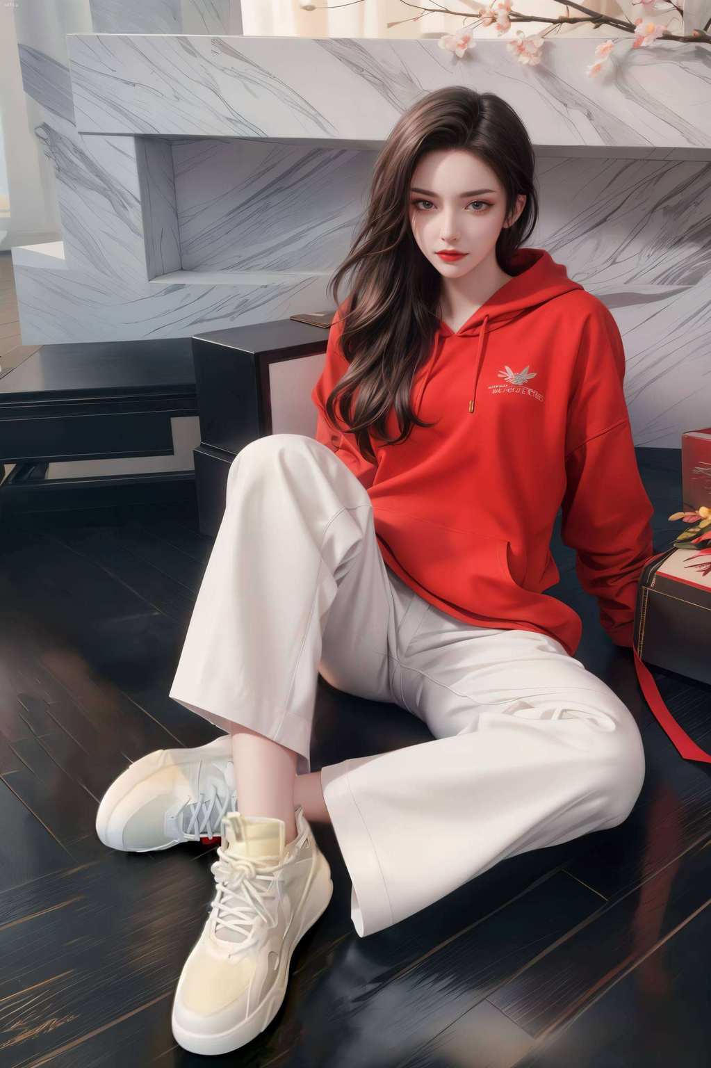 她是冰与火的融合她的眼神藏着深不可测的智慧与力量