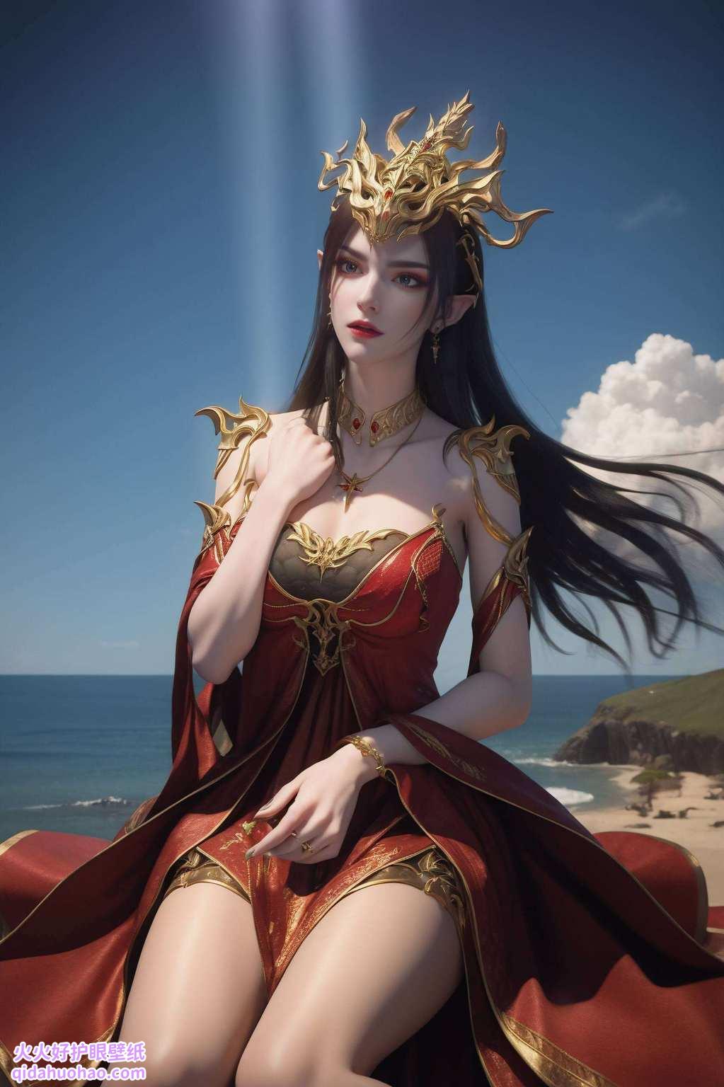 每一鳞片都闪耀着玄幻的色彩她的每一次凝视都让人感叹人生的无常与奇幻