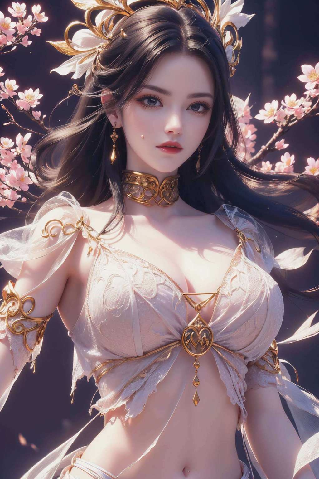 她的每一次凝视那彩鳞闪耀的女神