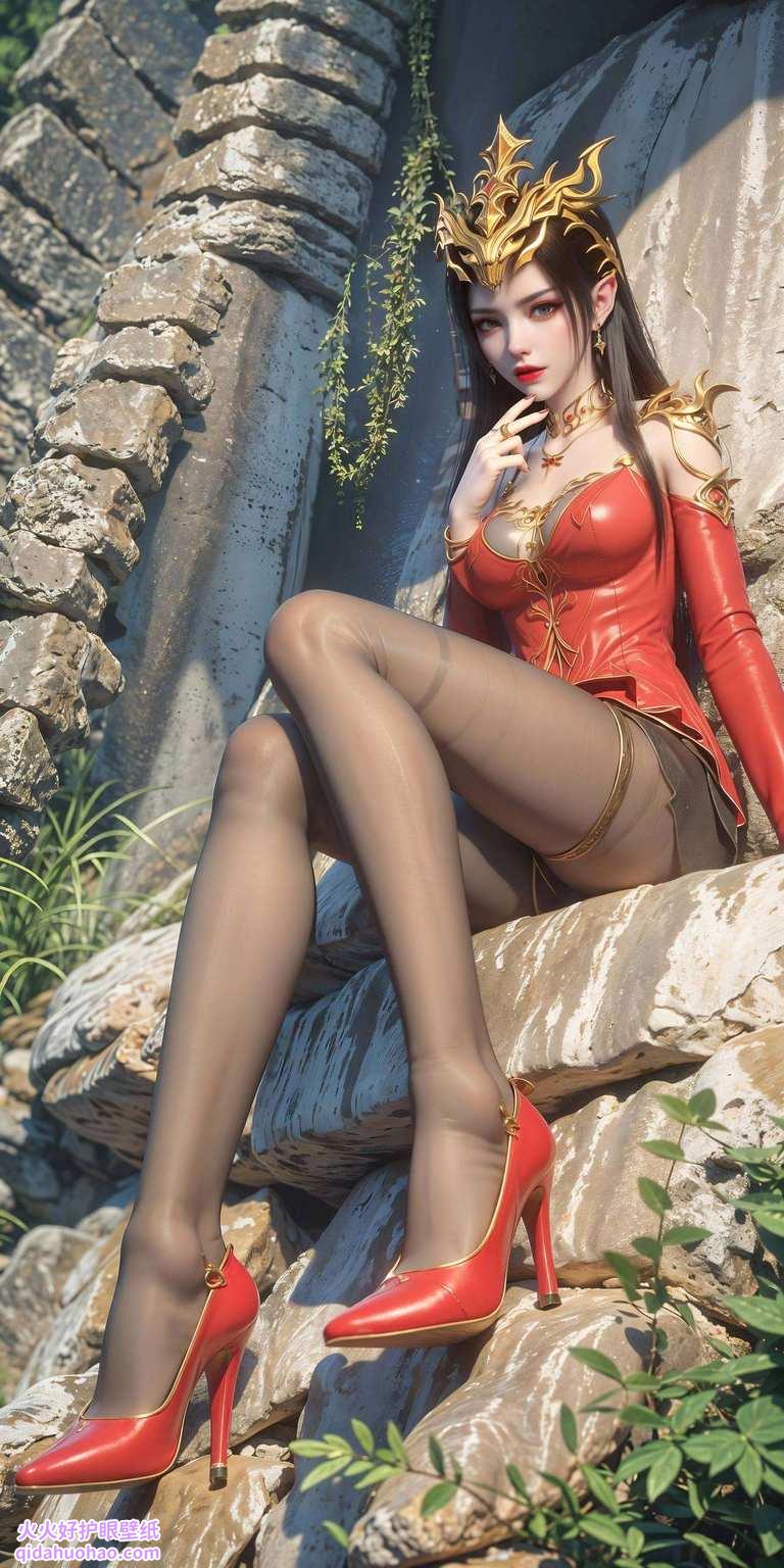 吞天蟒皮也能做成最潮的壁纸你的iPad还缺一张玄幻风的美女壁纸吗？彩鳞女神等你来拿！