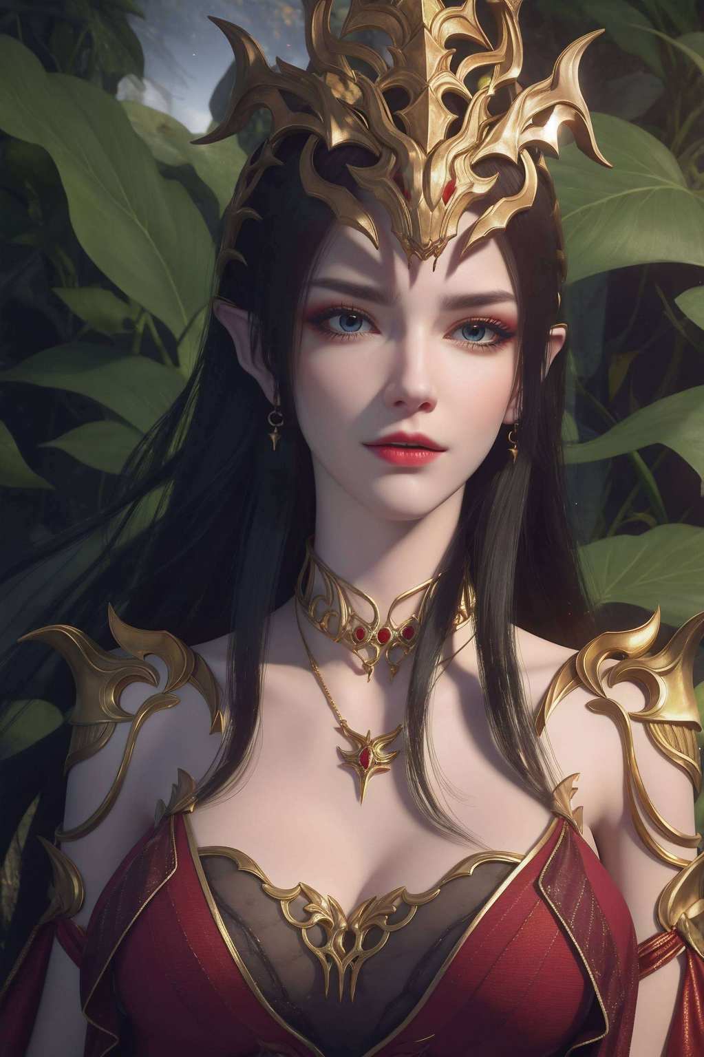 穿梭于无尽火域的彩鳞她的身影如同一幅流动的画卷