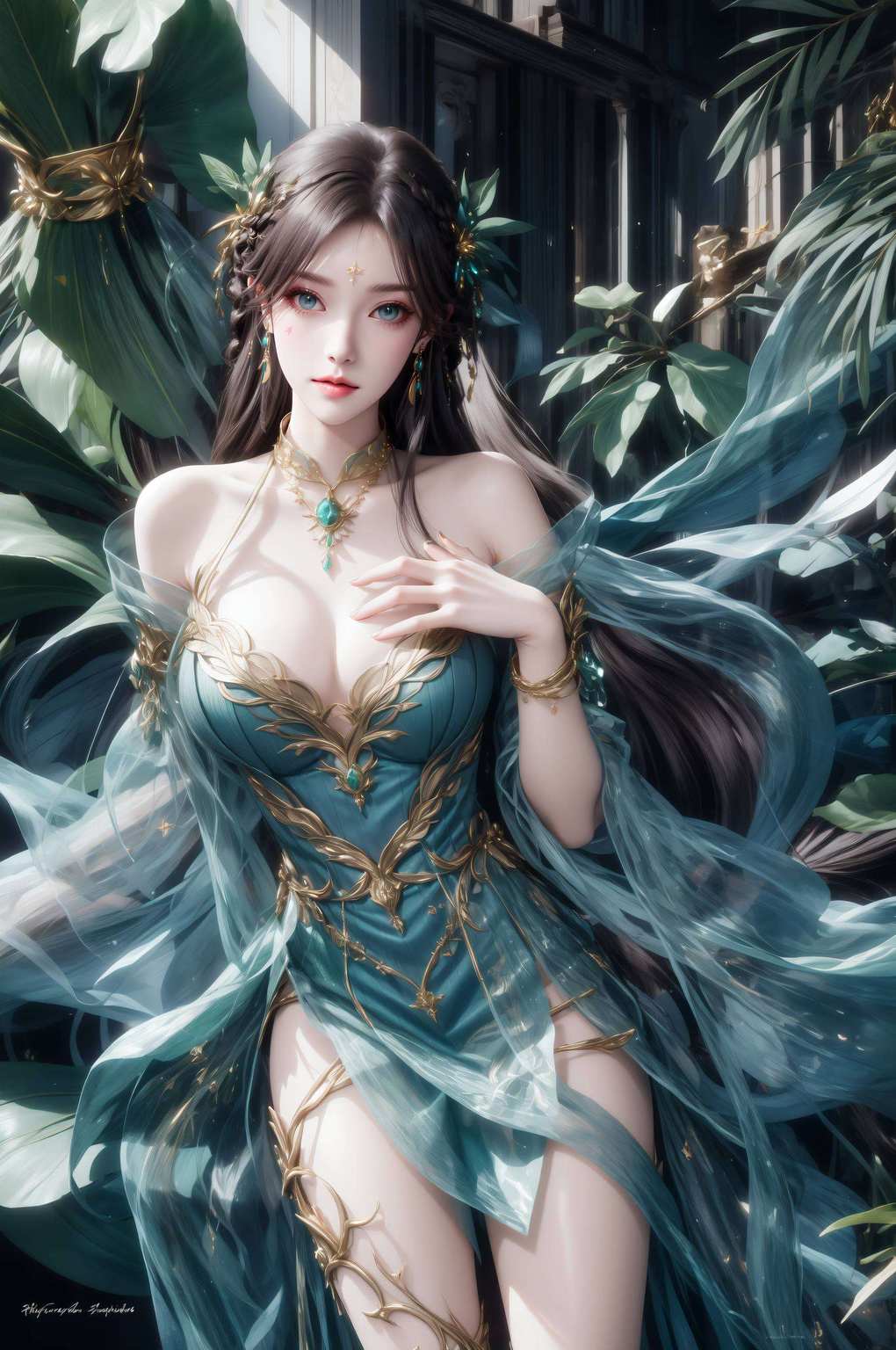 其形象灵动国漫女神之美