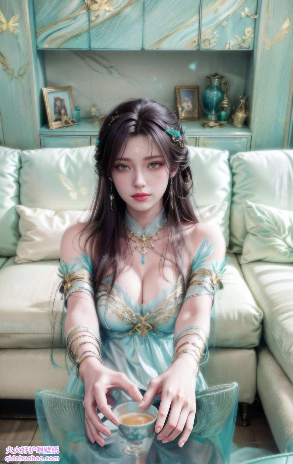 她如一朵盛开的花优雅而坚韧
