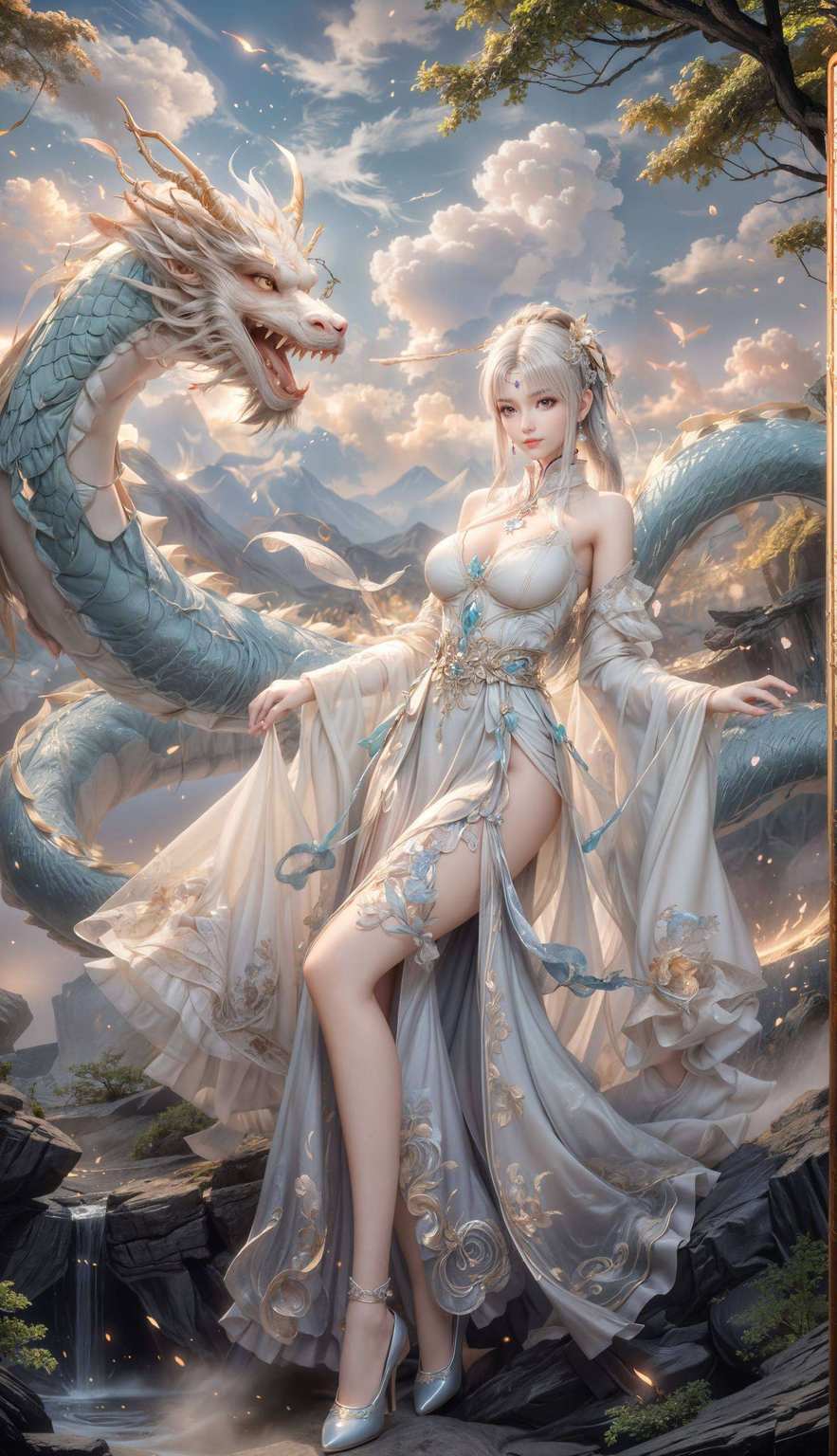 宛如国漫中的女神在斗破苍穹的世界里