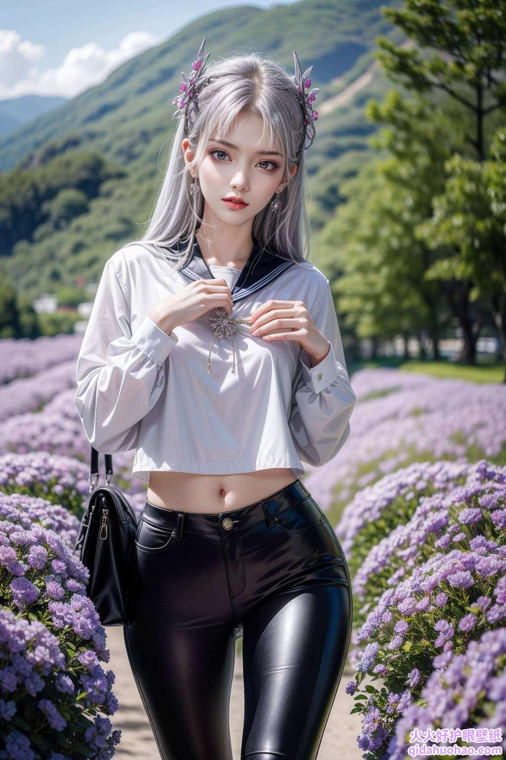 小医仙把这位美女的壁纸设为iPad背景