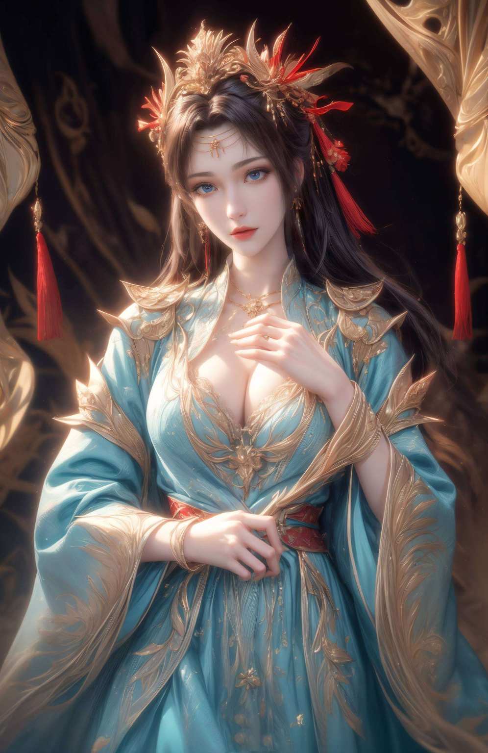 手机壁纸上的那一抹神秘黑袍国漫女神的代名词