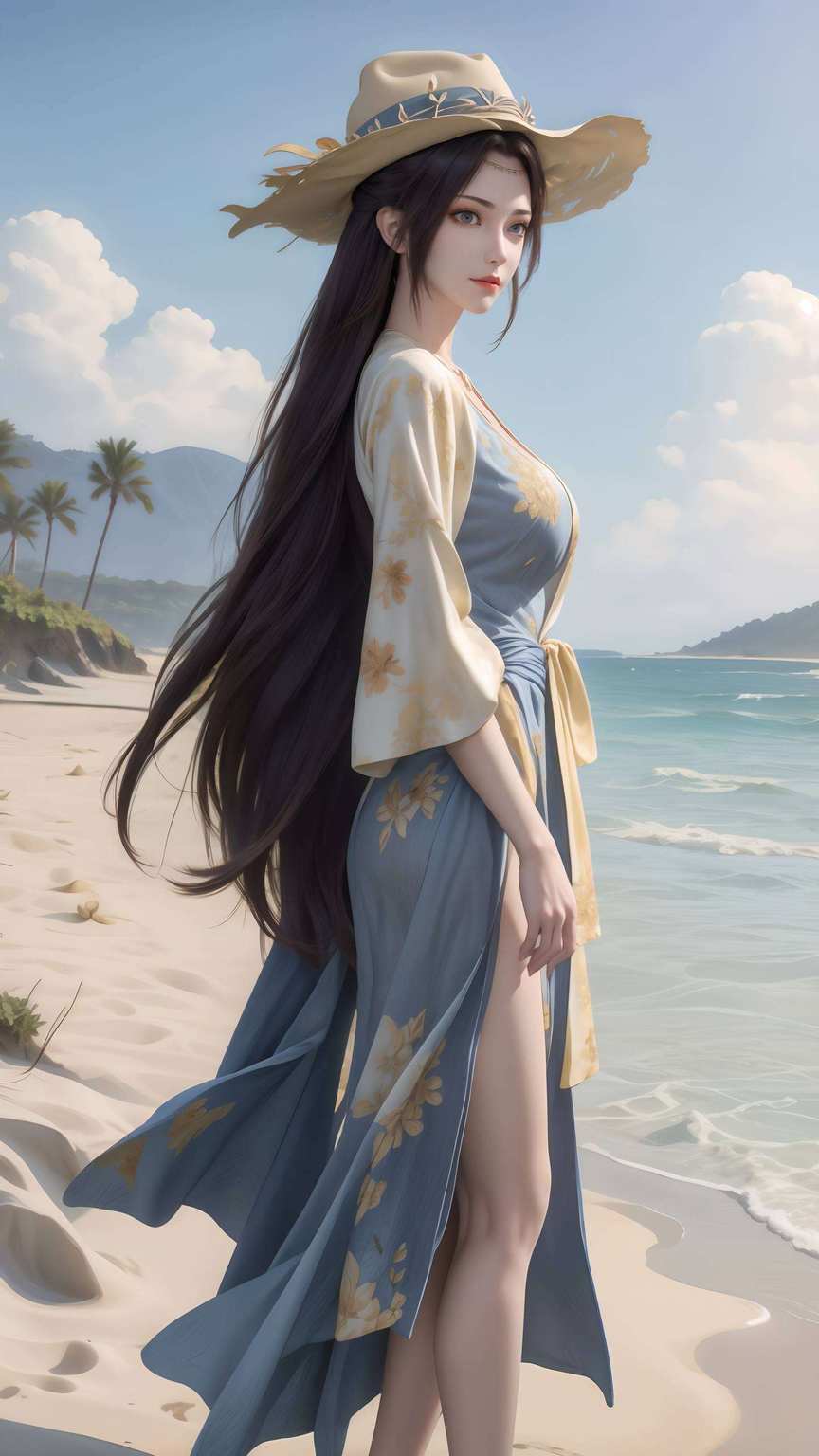 壁纸里的她玄幻风十足