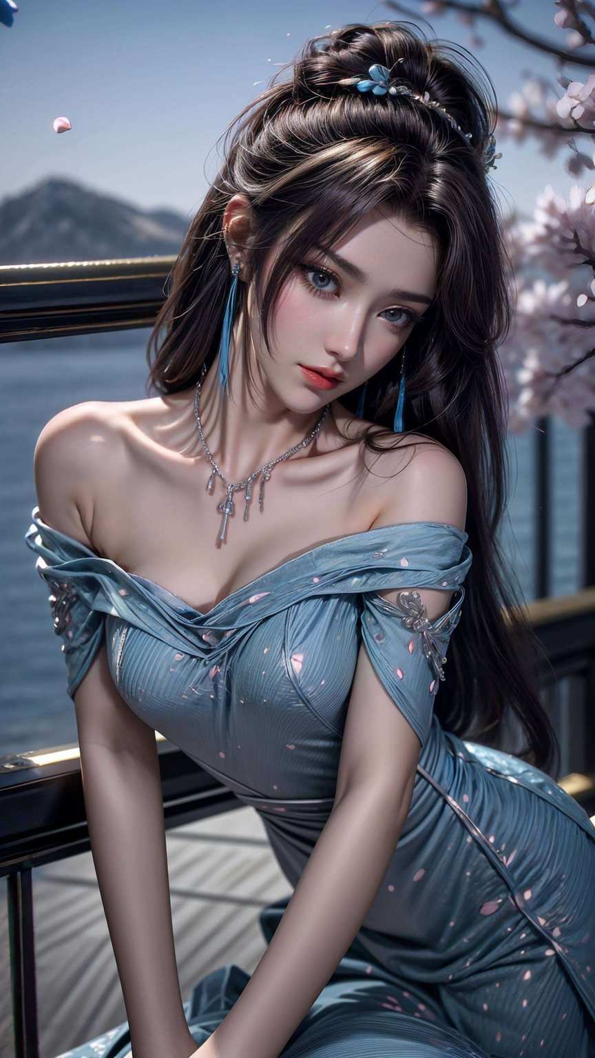真令人心驰神往宛若云中仙子