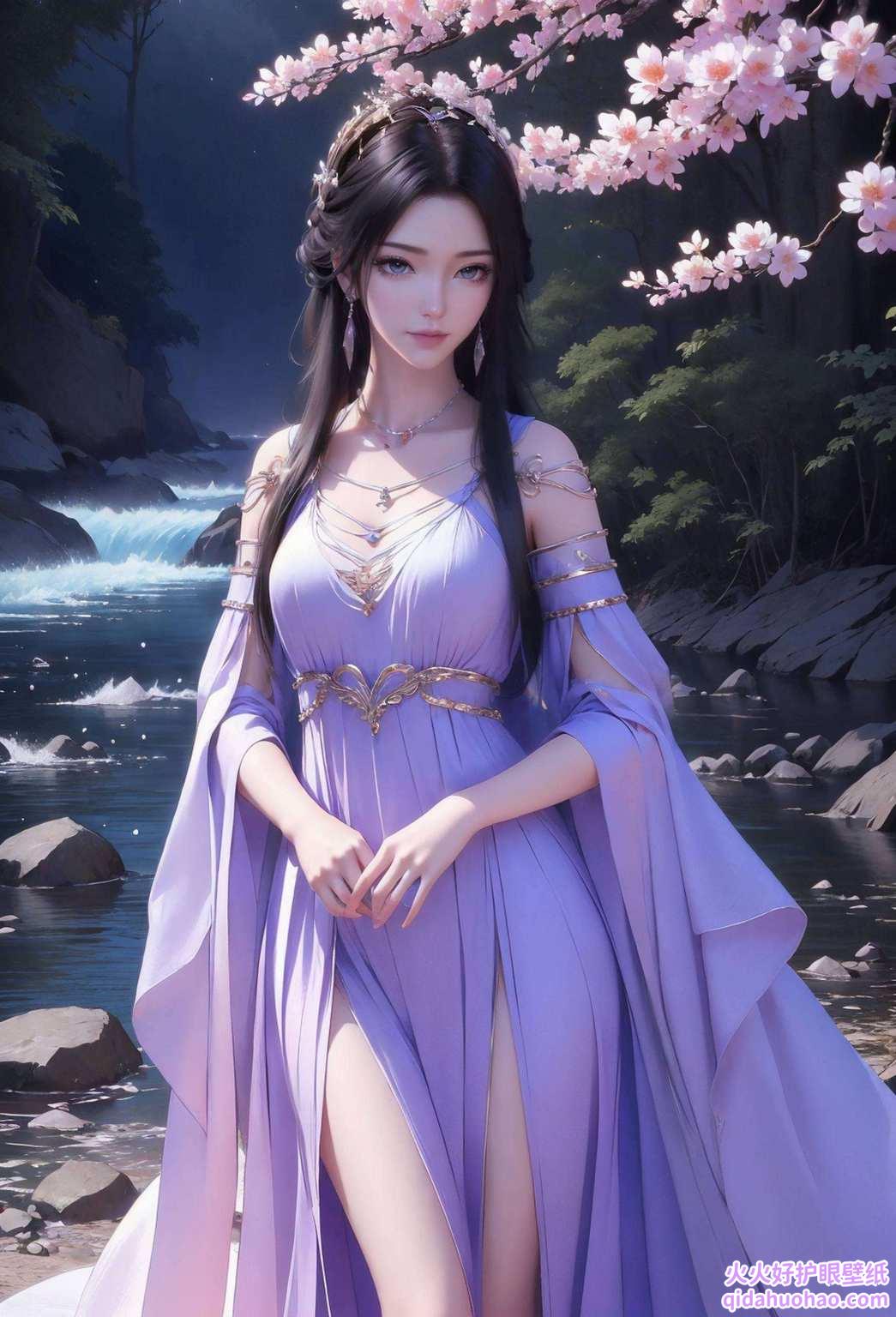 紫灵篇壁纸？哈哈连iPad都忍不住要穿上她的衣裳