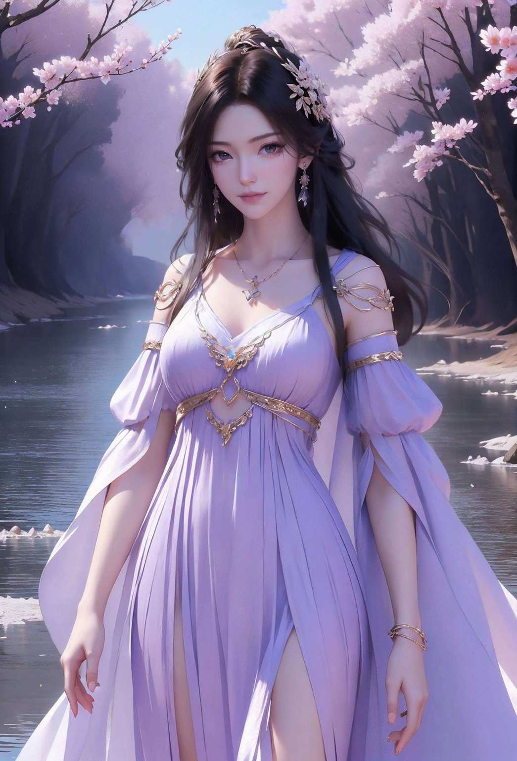 紫灵壁纸映屏端国漫美女翩翩舞