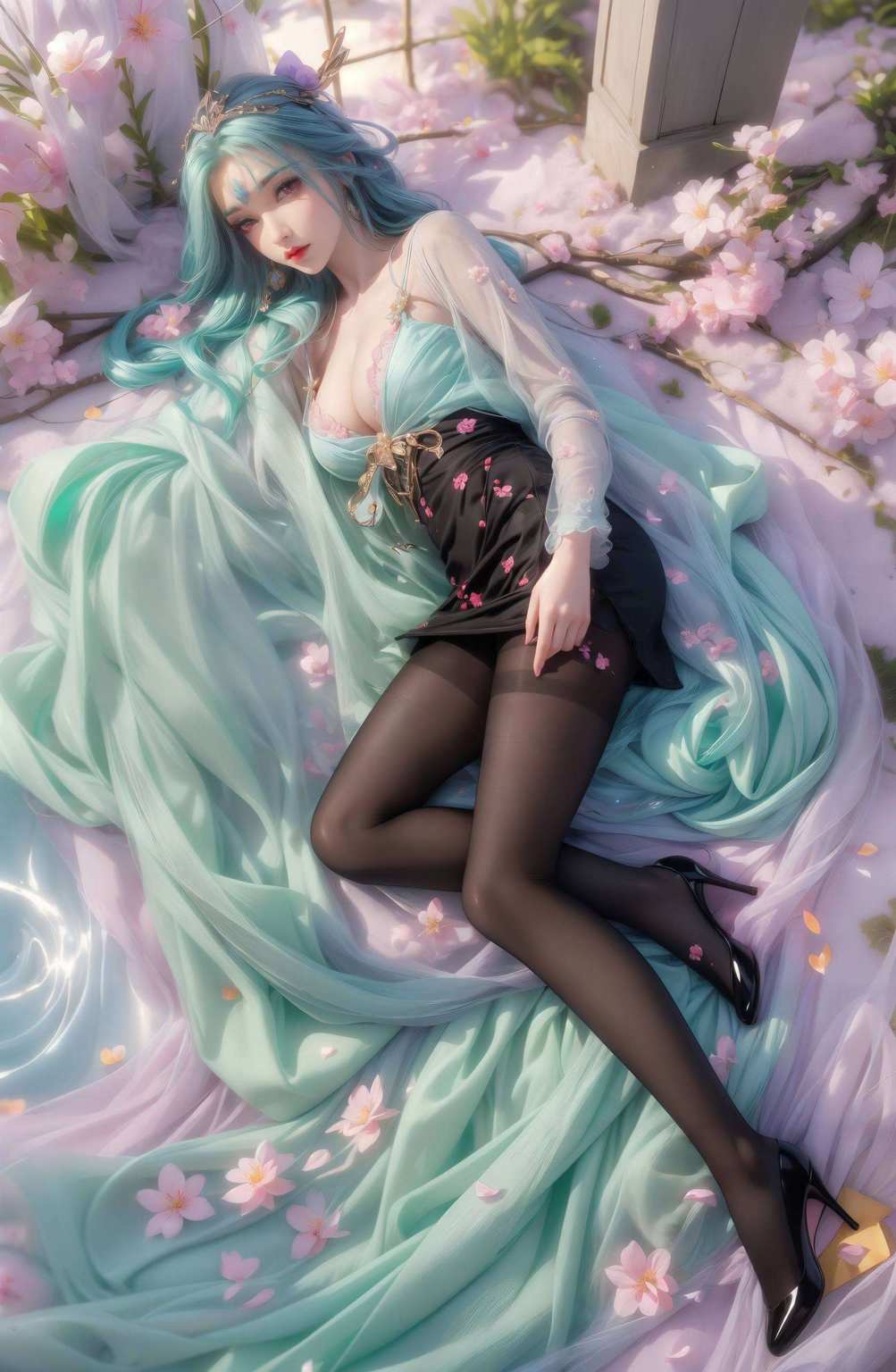 她的婉约之美如梦如幻