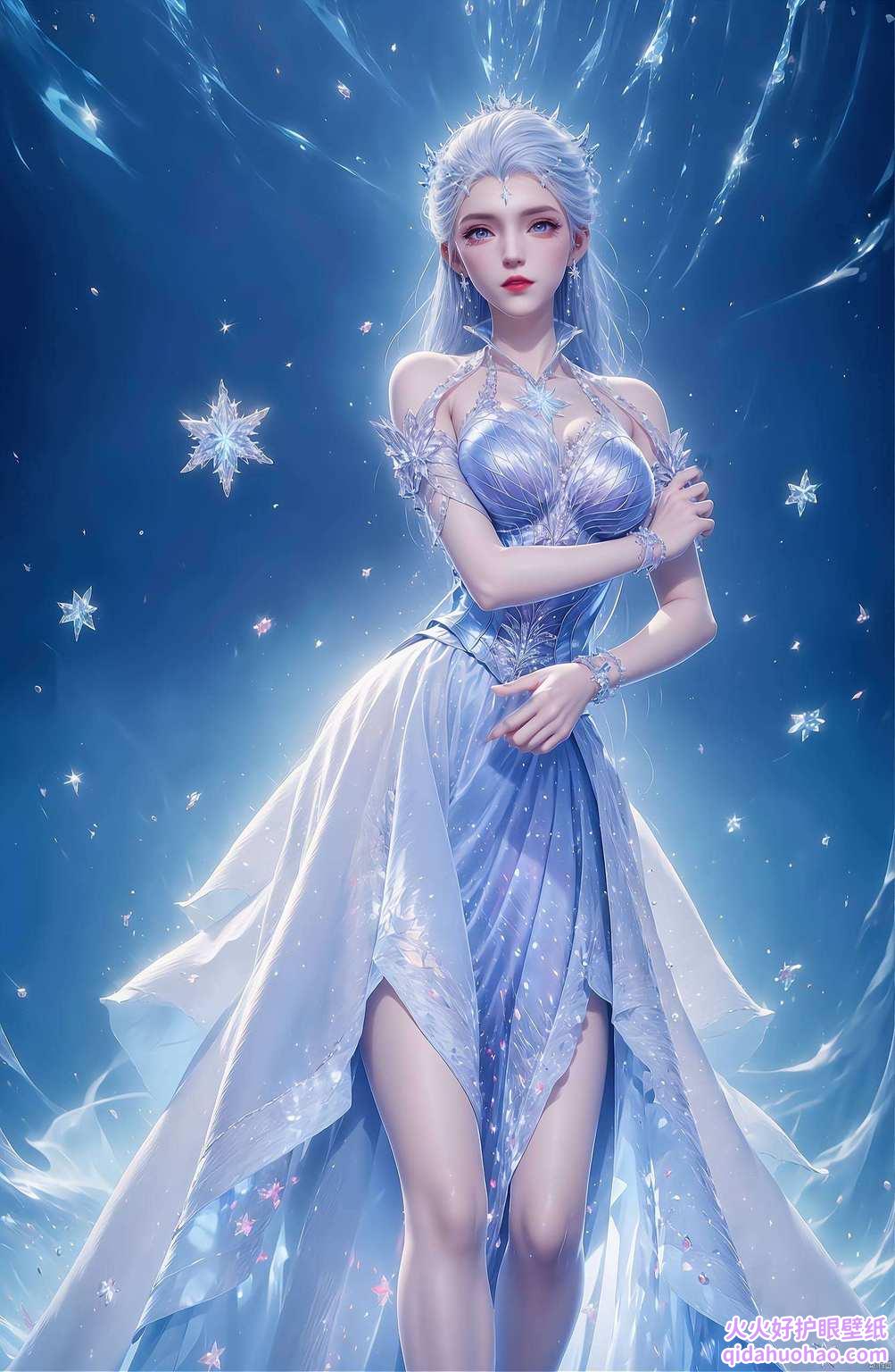 雪女仙子的倩影如梦如幻让人感叹人生如画