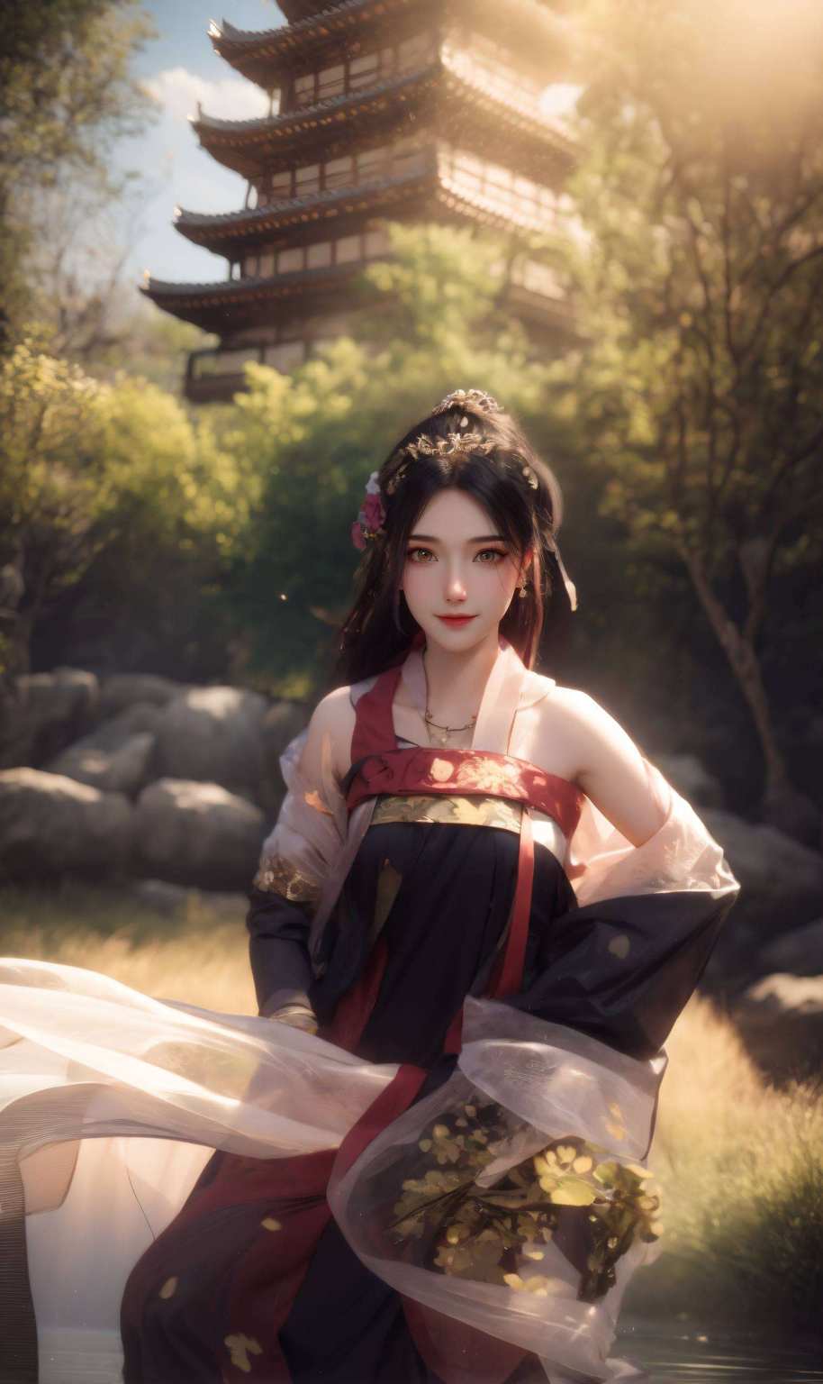 她的每一次出现都让人眼前一亮如云端的仙子