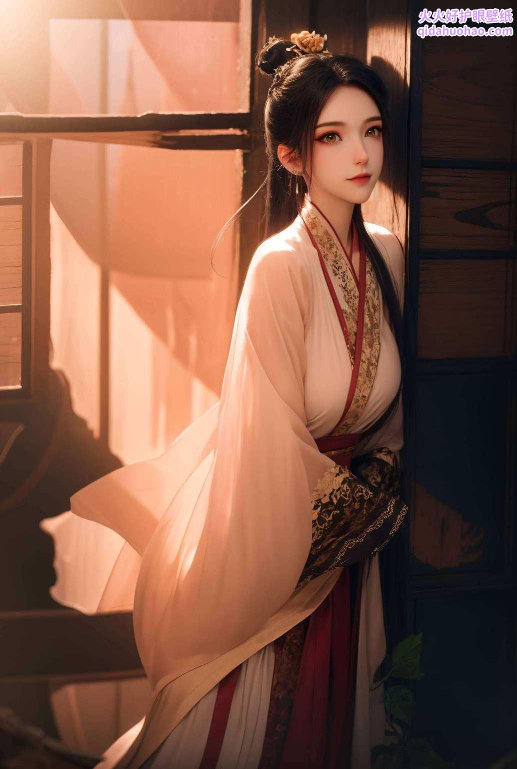 这位国漫界的女神级人物美得让人忍不住想要“君有云”一声：“这壁纸