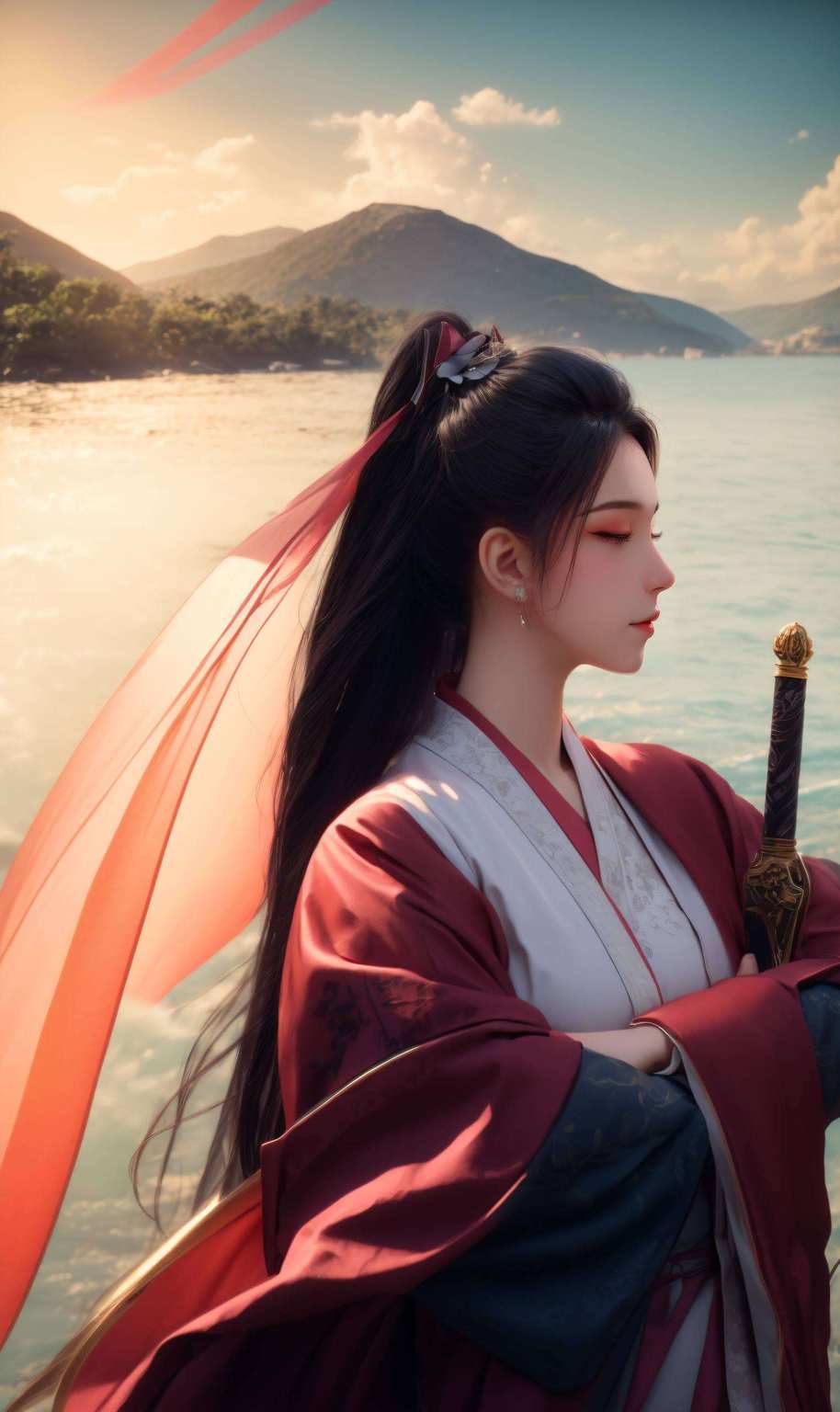 更是以一袭飘逸长发和深邃眼神保准你的每一次解锁都是一场视觉盛宴！