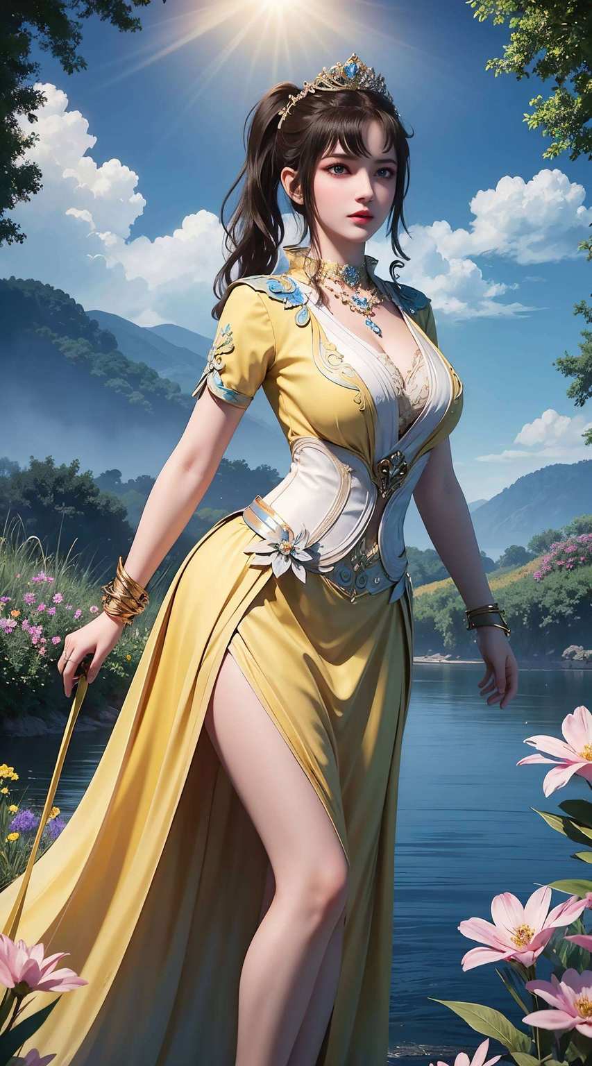 宛若仙子临凡其容貌秀美