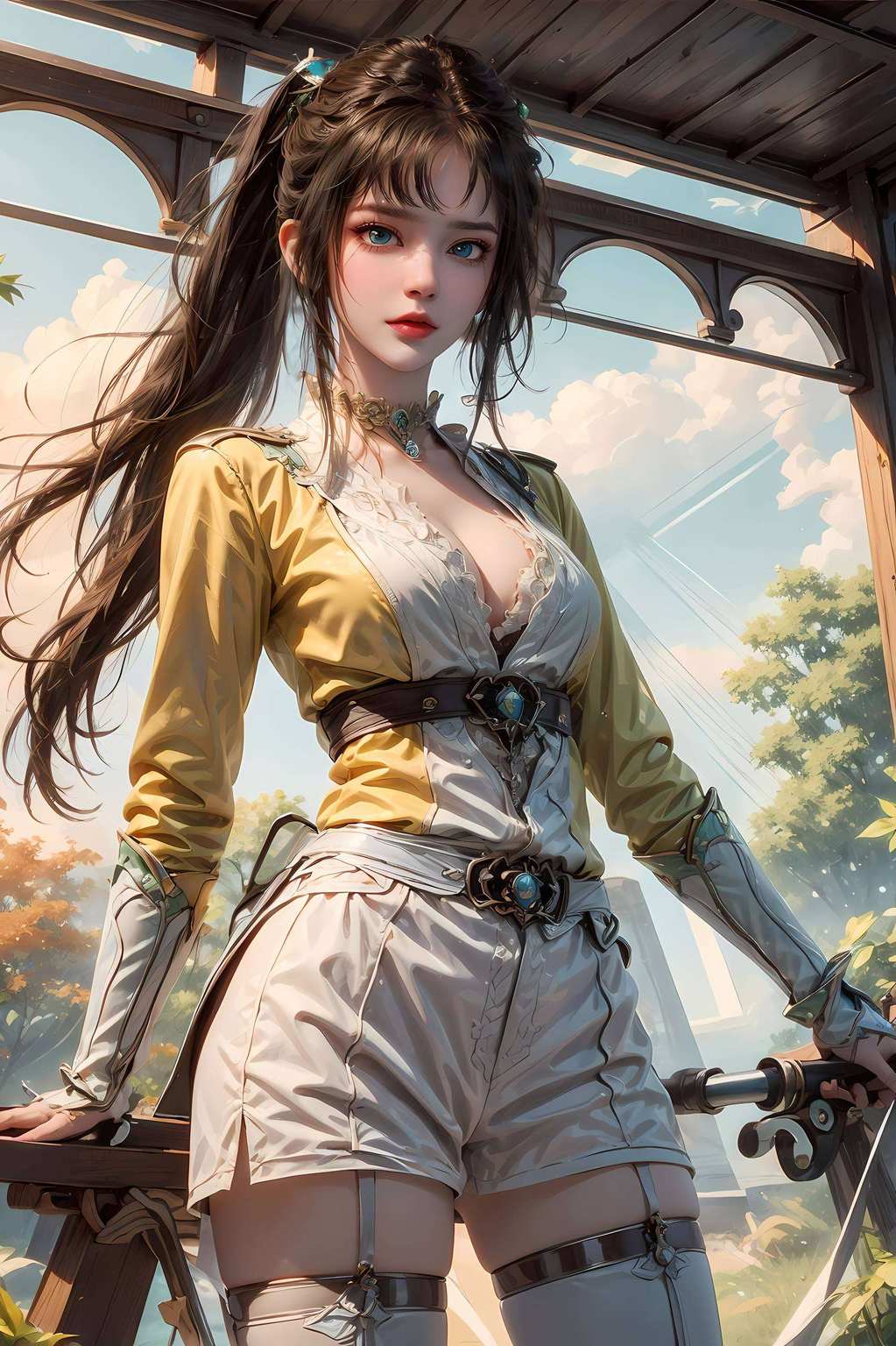 与她一同冒险那一身玄幻气质更是让人忍不住想拜倒在她的壁纸之下