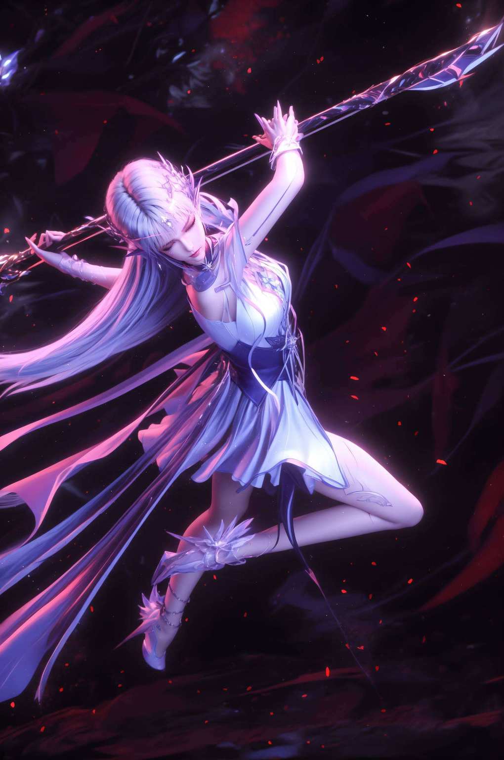 绽放玄幻之光国漫美女映壁