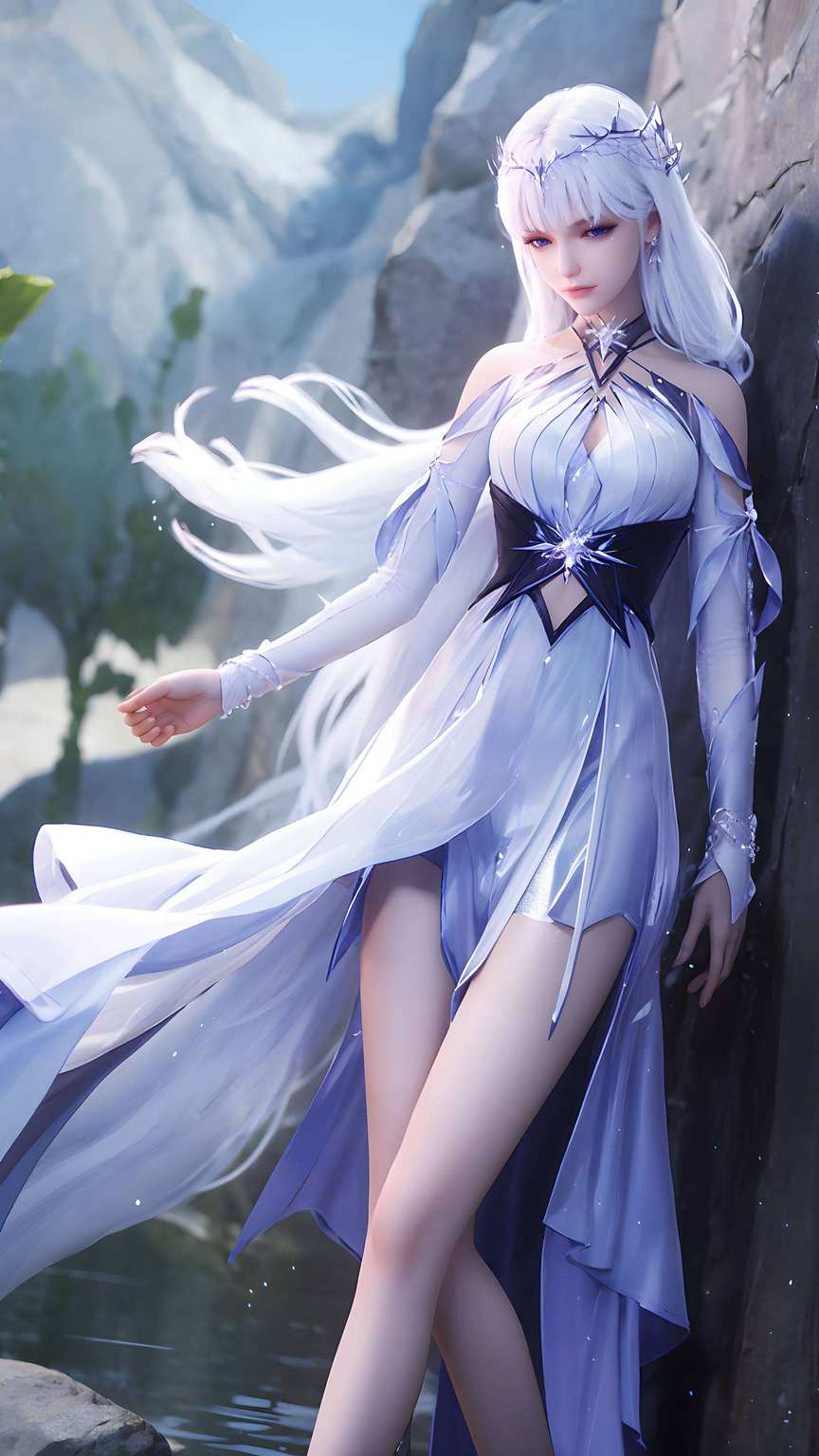 神印王座之女神也制为极简壁纸