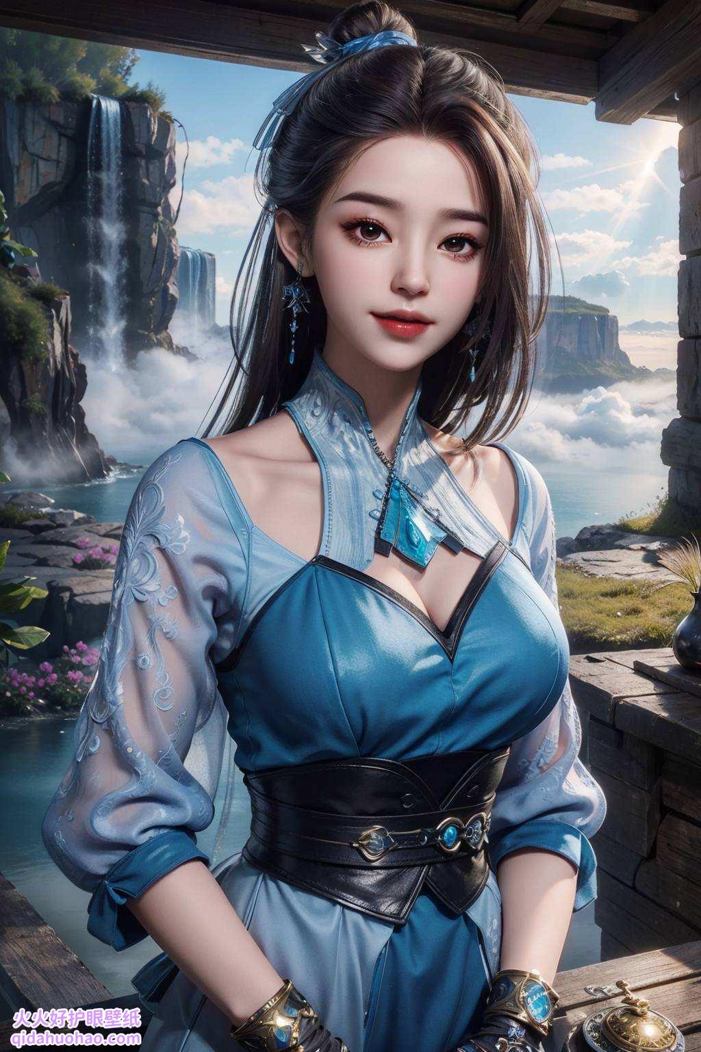 是不是听起来就很激动人心呢？快来下载这款集国漫女神、美女、玄幻元素于一身的壁纸吧它完美适配安卓1920x1080分辨率