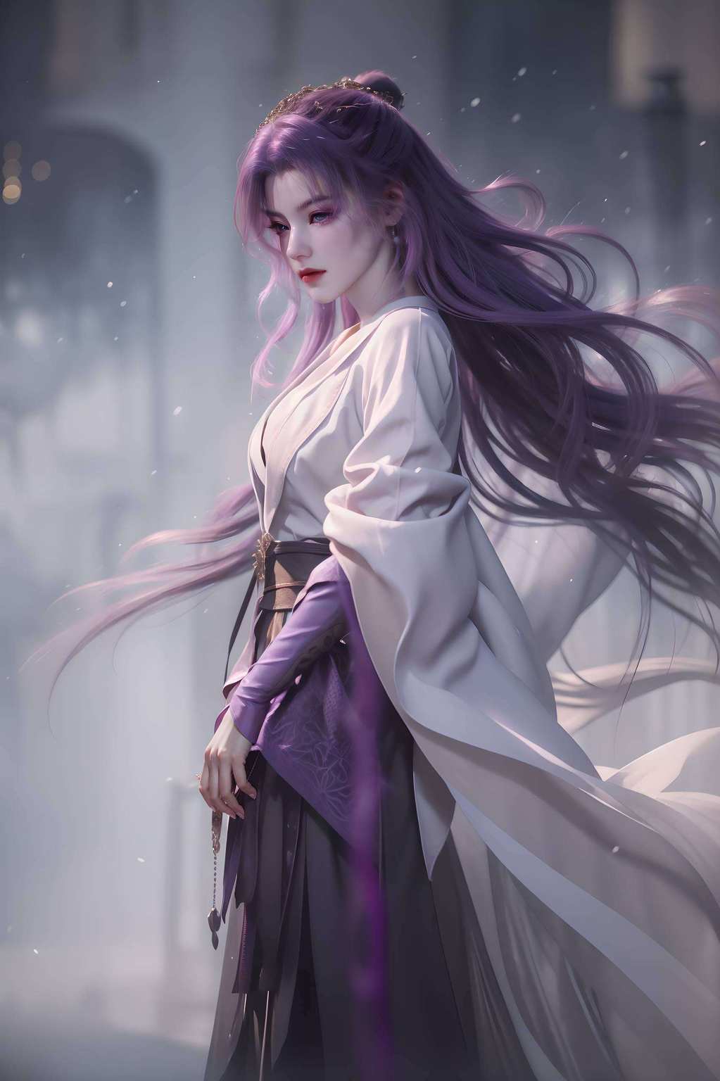 美女翩翩尽显玄幻之美