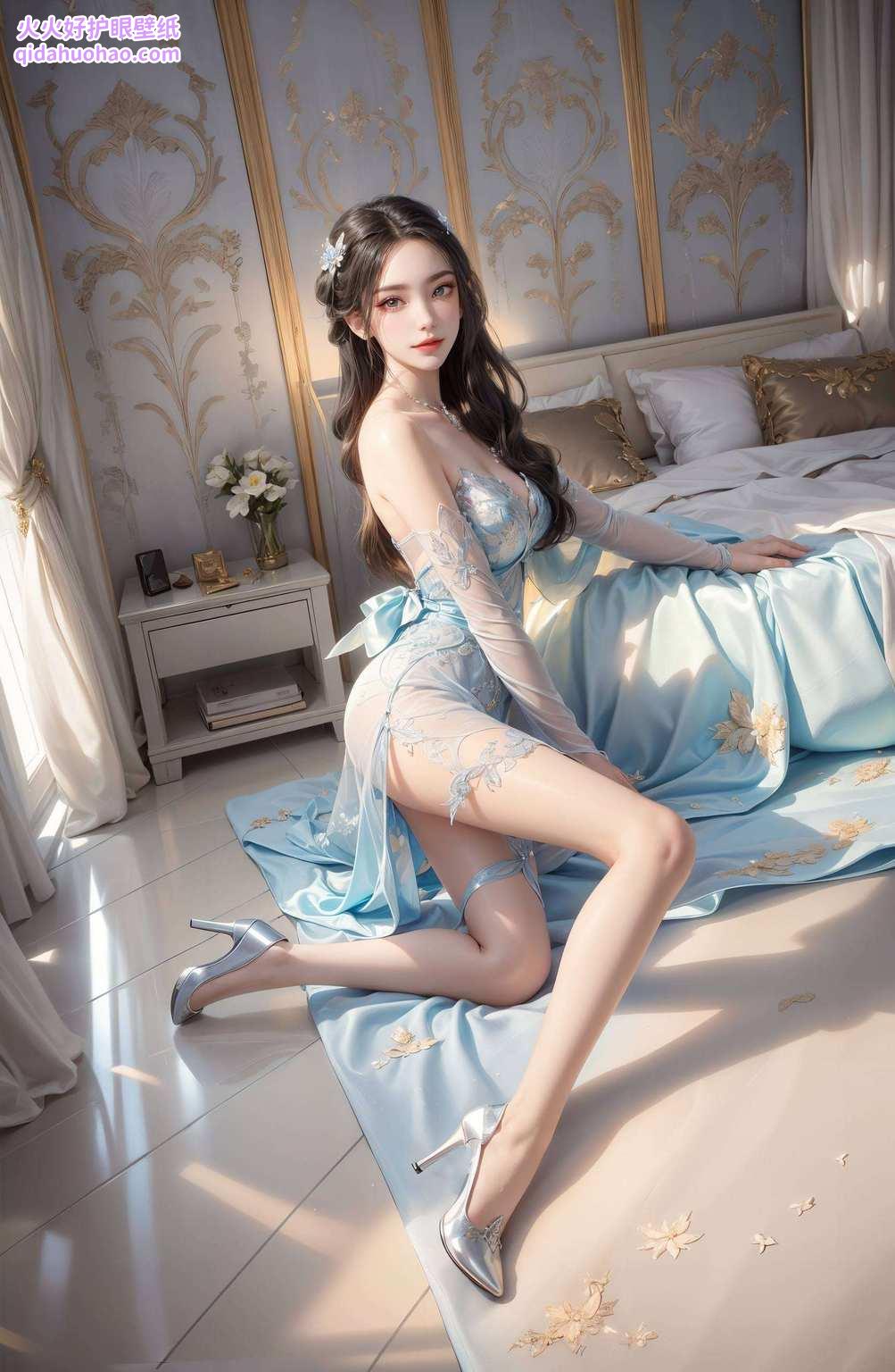 配上超清画质它是天行九歌中的国漫女神焰灵姬的倩影