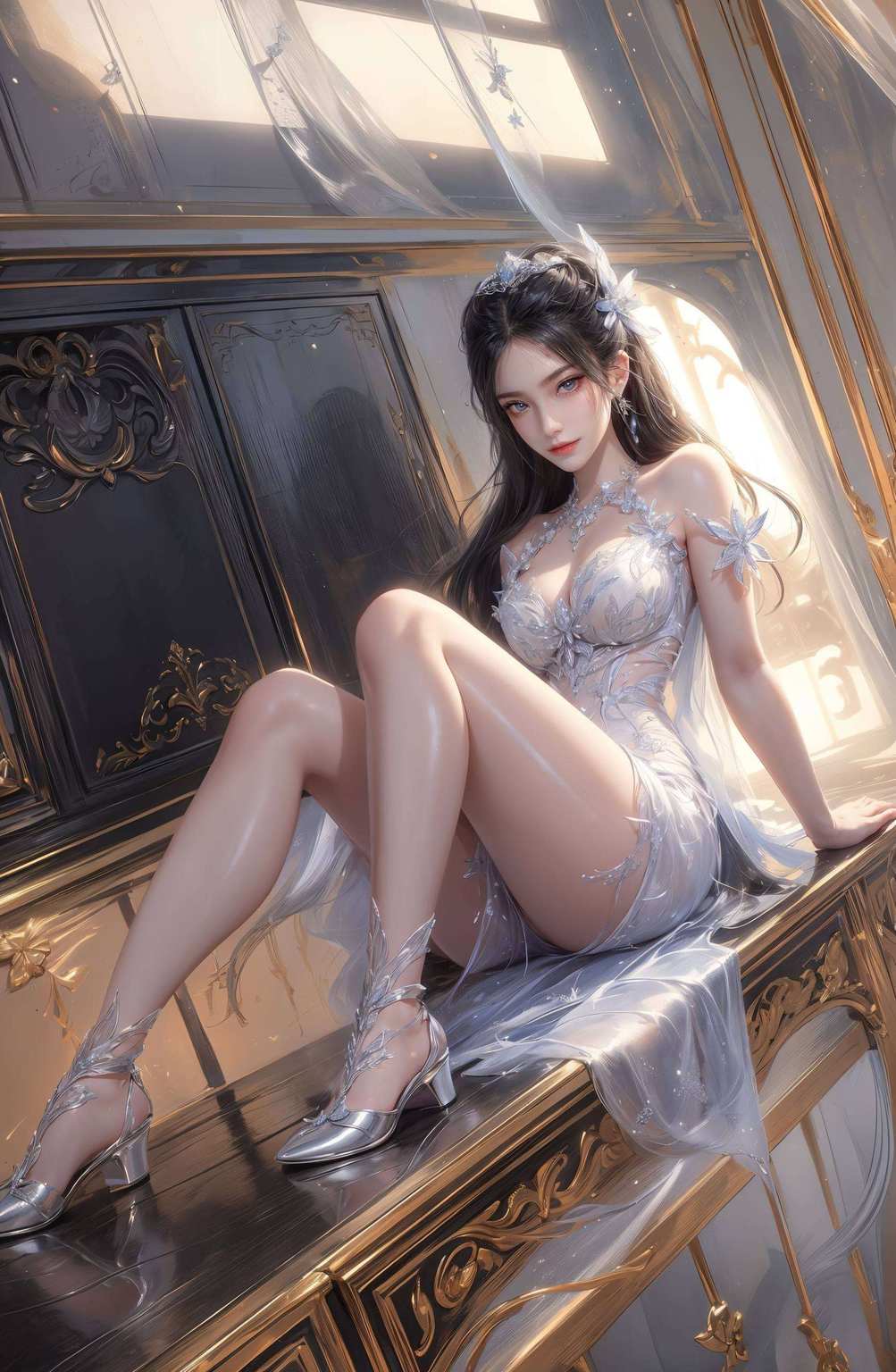 焰灵姬官方壁纸犹如美女相伴