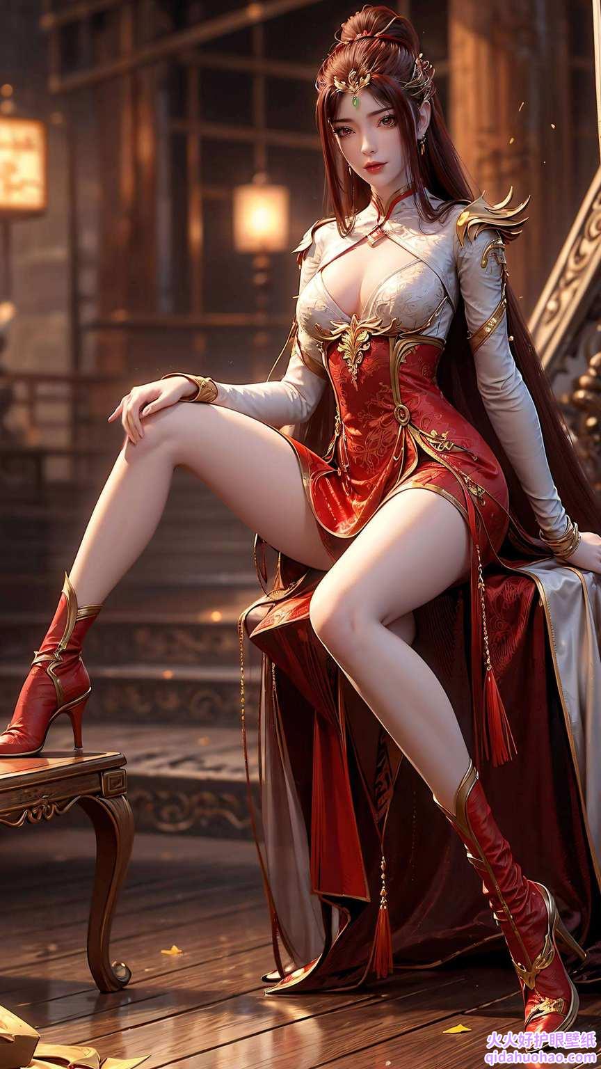 红凰展翅红凰cos壁纸