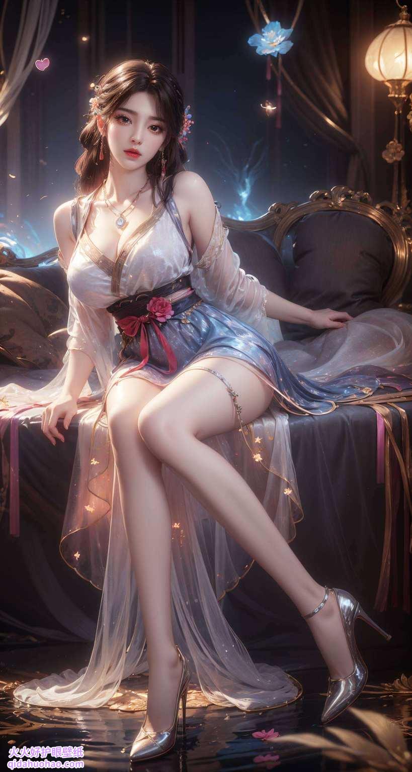 眼中闪烁着不屈的光芒宛如一朵盛开在玄幻世界中的火红玫瑰
