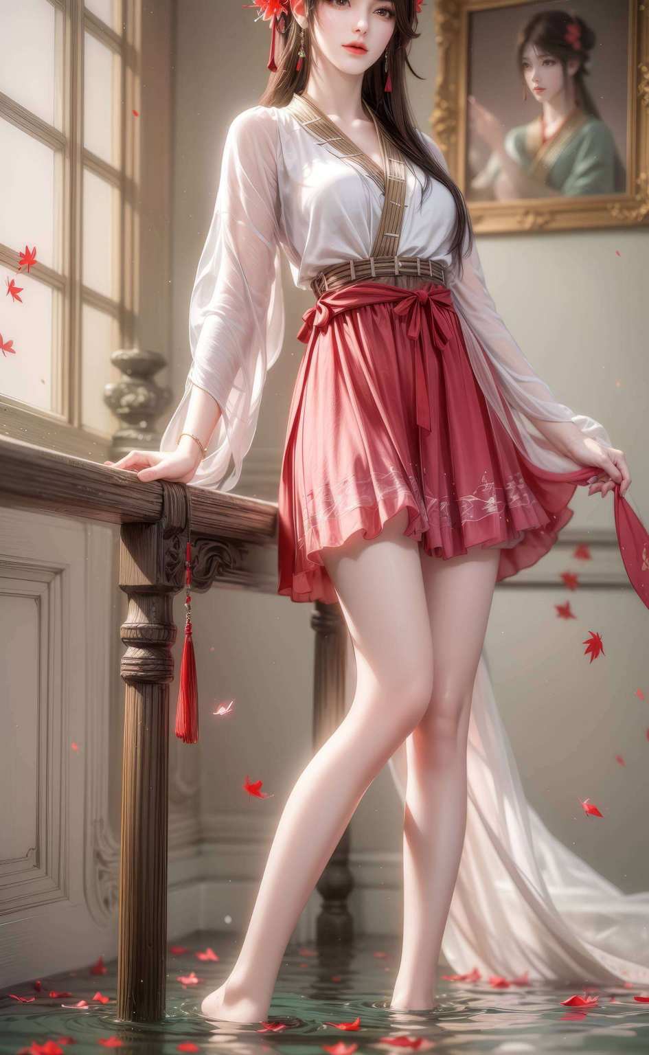 国漫女神的绝美风华想要你的平板瞬间变身国漫界的颜值担当吗？快来看看这款火灵儿图片霸气壁纸！完美世界的绚丽色彩