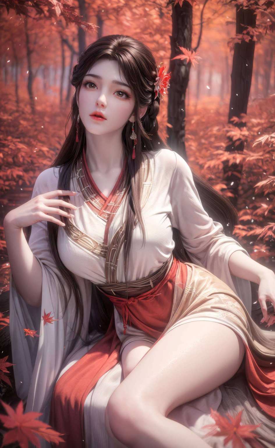 漫步在完美世界的幻境中一位灵动飘逸的动漫女神