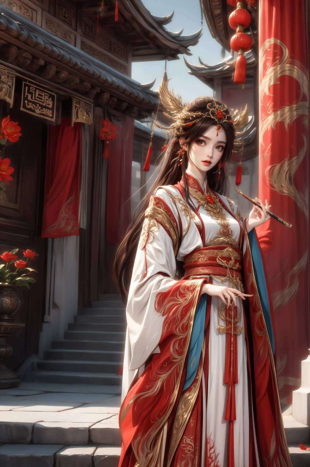 嘿国漫女神火灵儿的美貌和气质