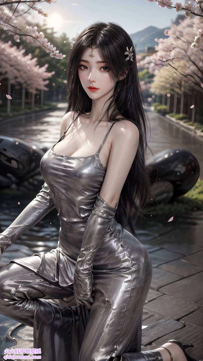 与动漫女神相映成趣宛若仙境降临