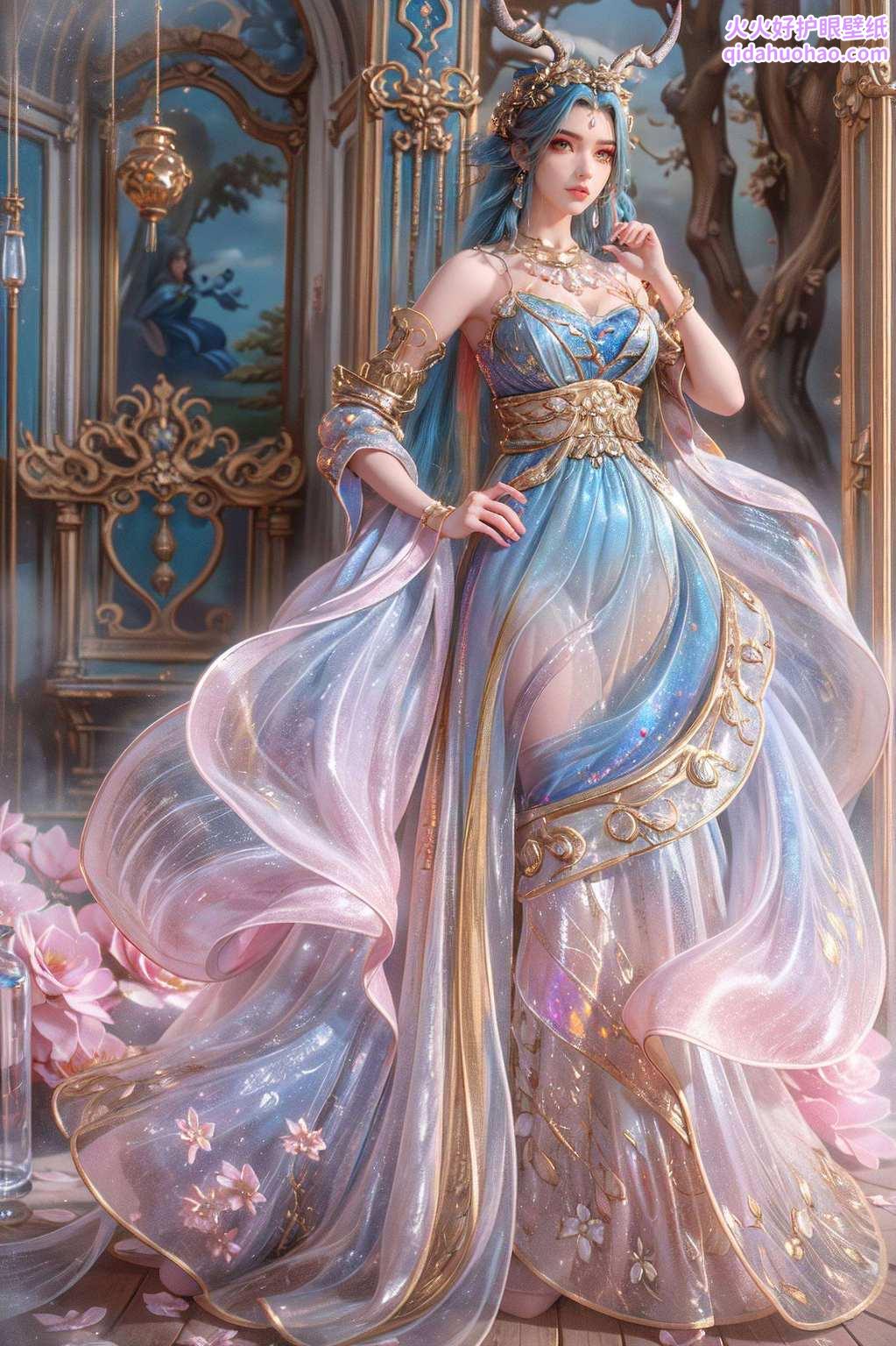 与国漫女神共舞粉色梦幻