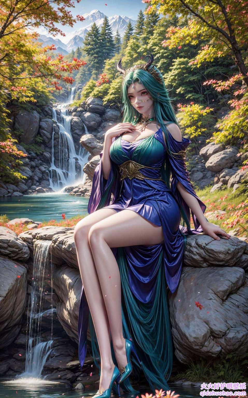 动漫女神犹如玄幻世界再现